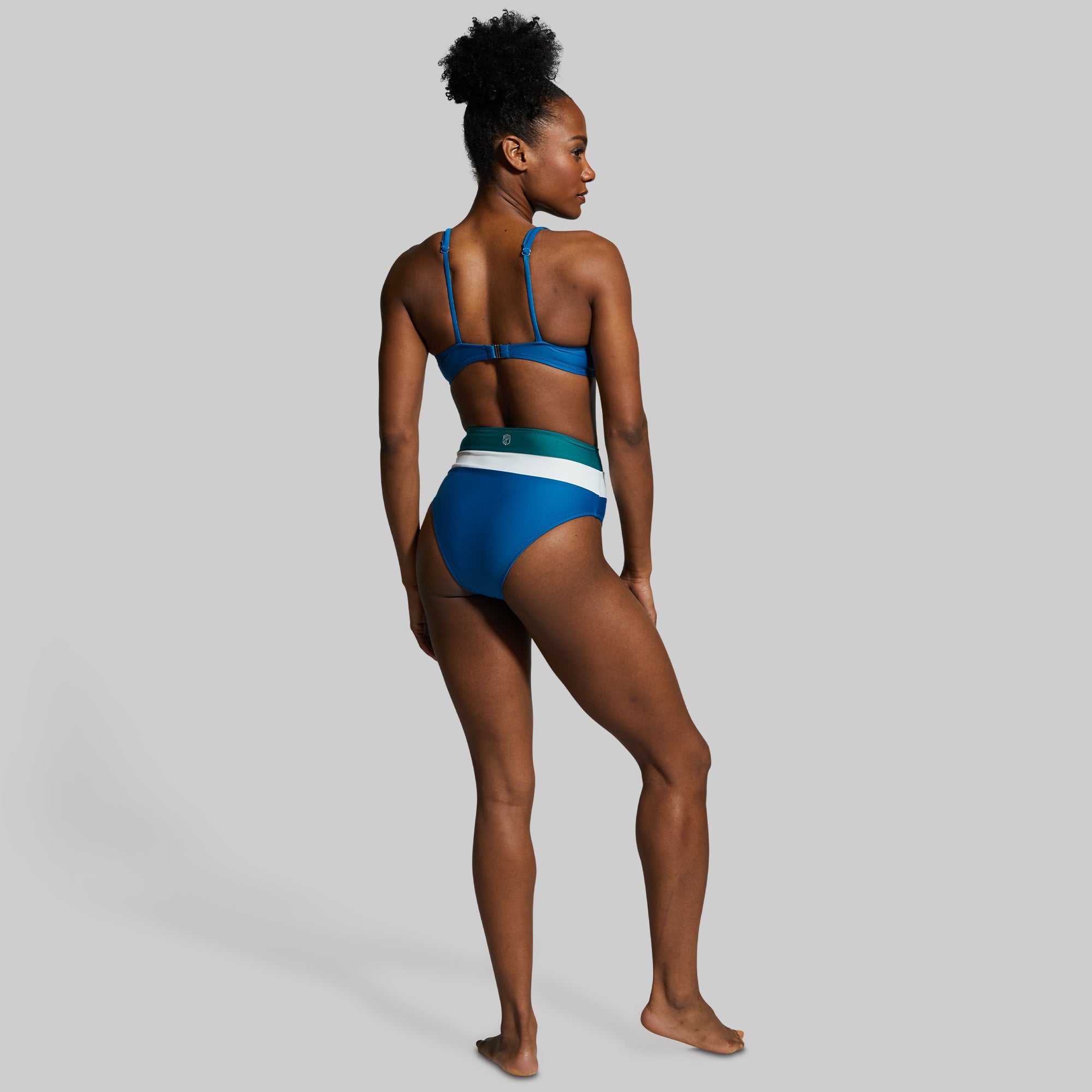 Premium High Tide Bikini Bottom - Seaport & Emerald Green Swimwear for Women | Beach Vacation, Pool Party & Summer Fashion