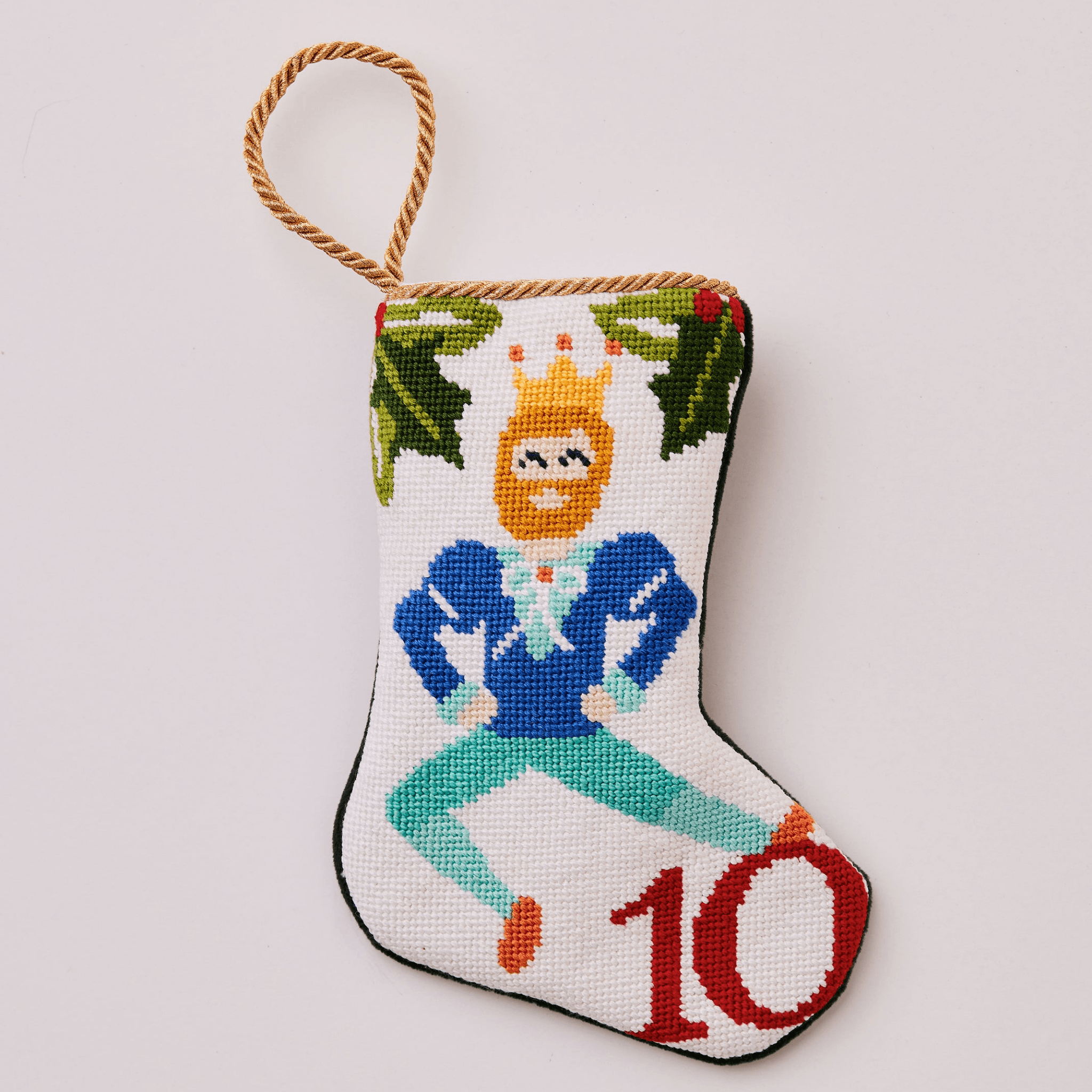 12 Days of Christmas Stocking Full Set - Holiday Decorations & Gift Fillers for Christmas Tree, Fireplace Mantel, and Festive Home Decor