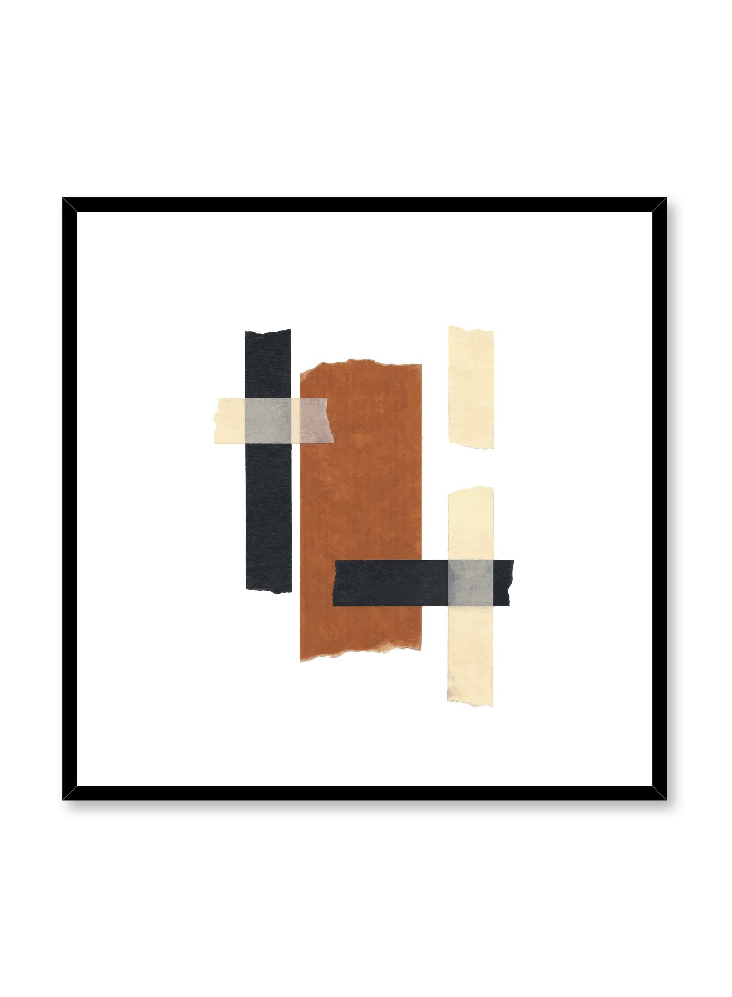 Collage No. 1 Wall Art Poster - Modern Abstract Decor for Living Room, Bedroom & Office - Unique Home & Office Decoration