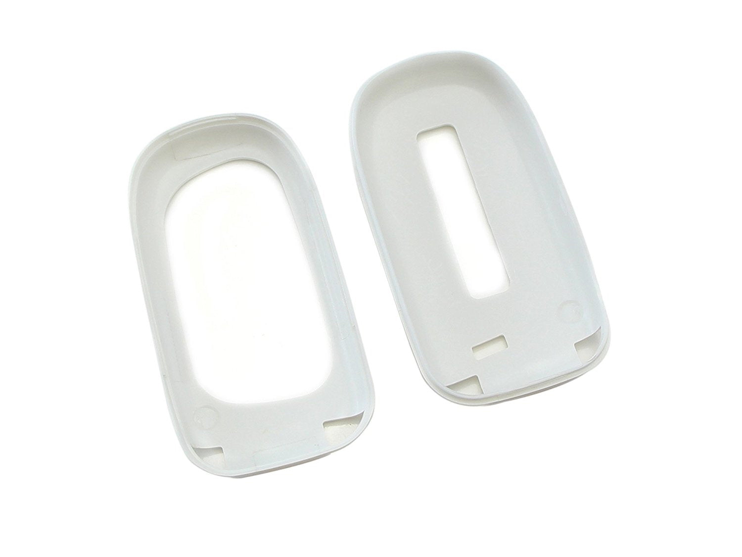 Jeep Dodge Chrysler Smart Key Fob Cover - Glossy Pearl White Replacement Shell Case | Exact Fit Protection for Keyless Entry Remote | Durable & Stylish Accessory for Daily Use, Travel, and Outdoor Adventures