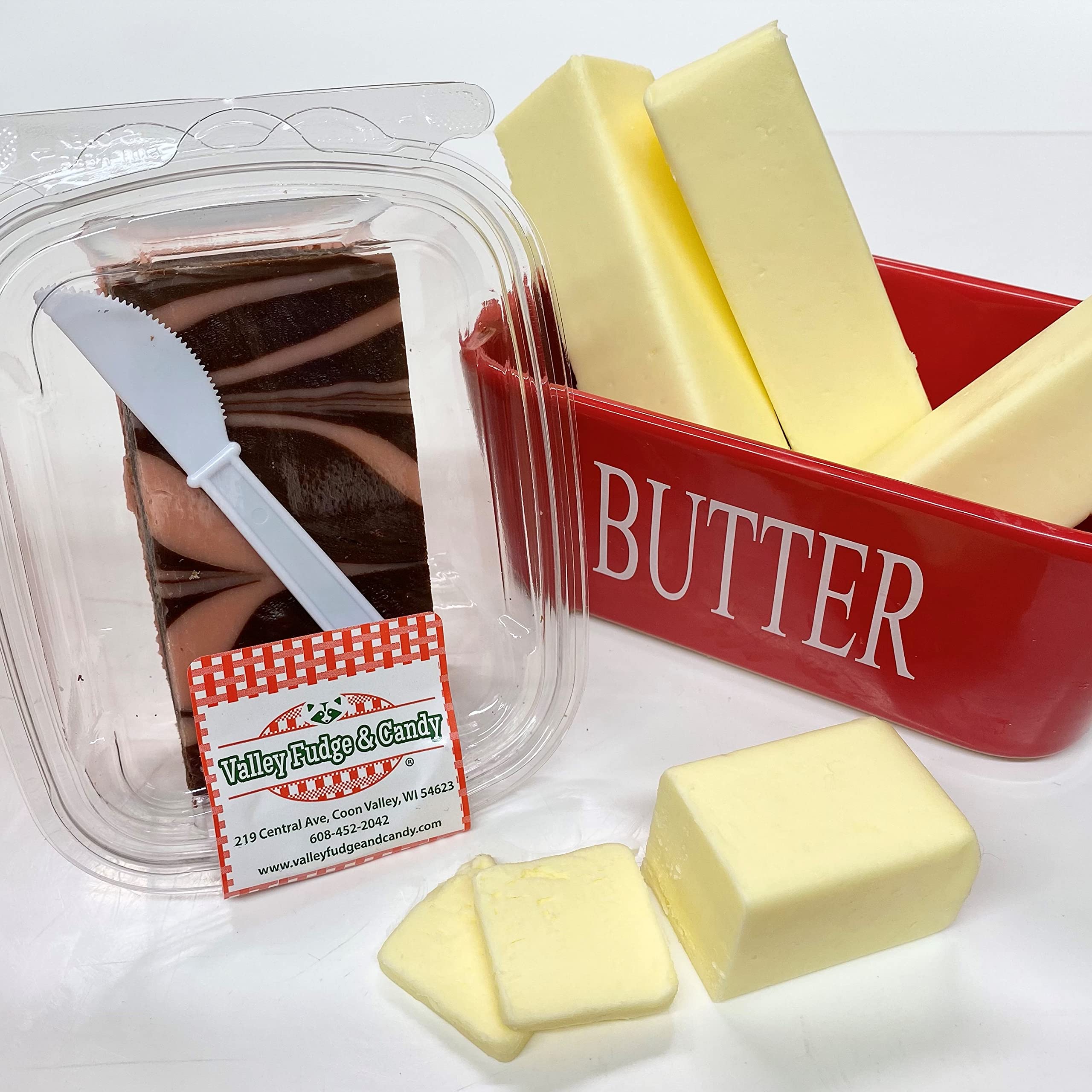 Premium Amaretto Chocolate Fudge - Handcrafted Artisan Candy with Real Butter - Gourmet Half Pound Gift Box - Perfect for Holidays, Parties & Sweet Treats