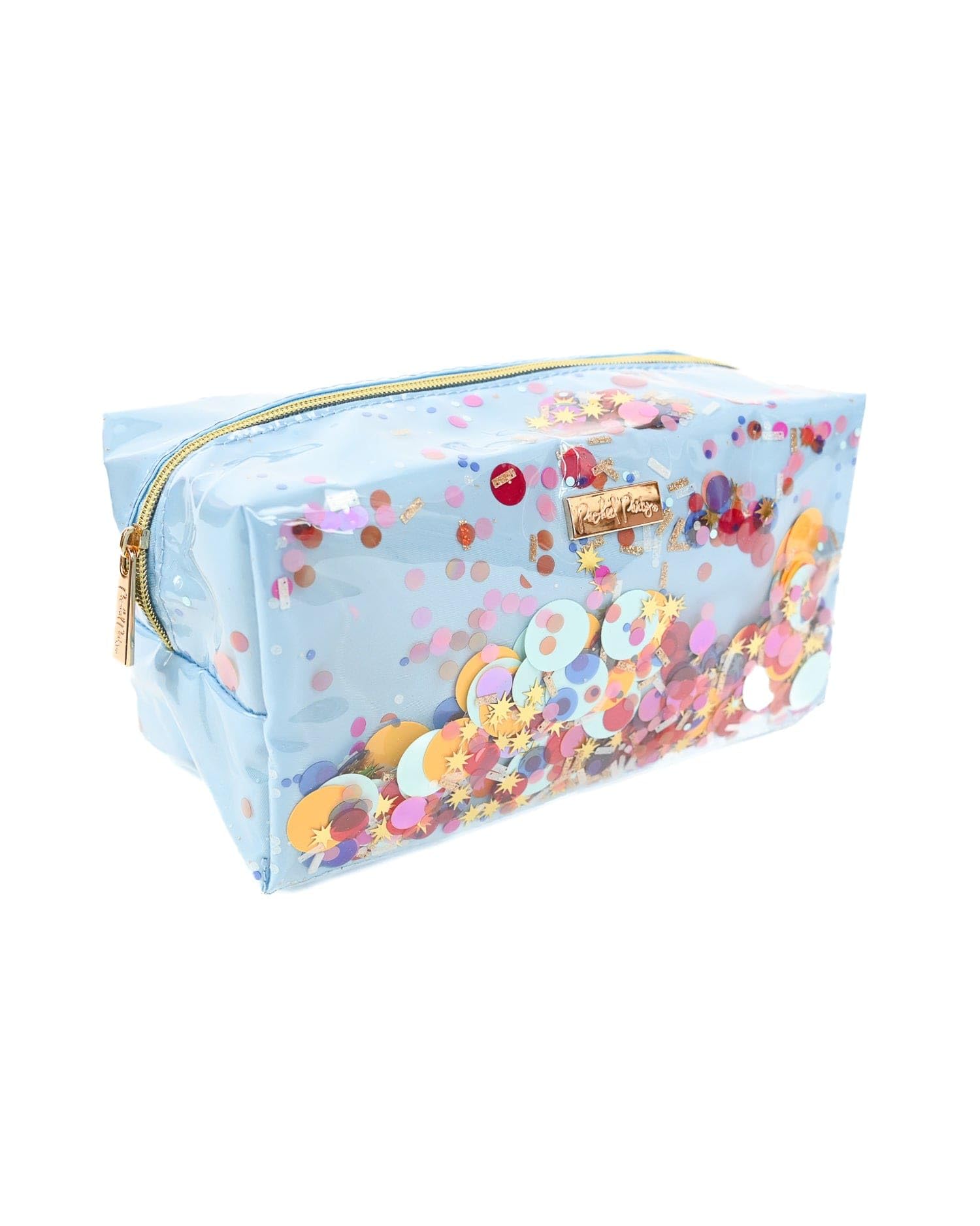 Packed Party Celebrate Every Day Confetti Vanity & Toiletry Travel Bag - Large Makeup Cosmetic Organizer for Carry On Luggage - Perfect for Travel, Vacation & Daily Beauty Routine