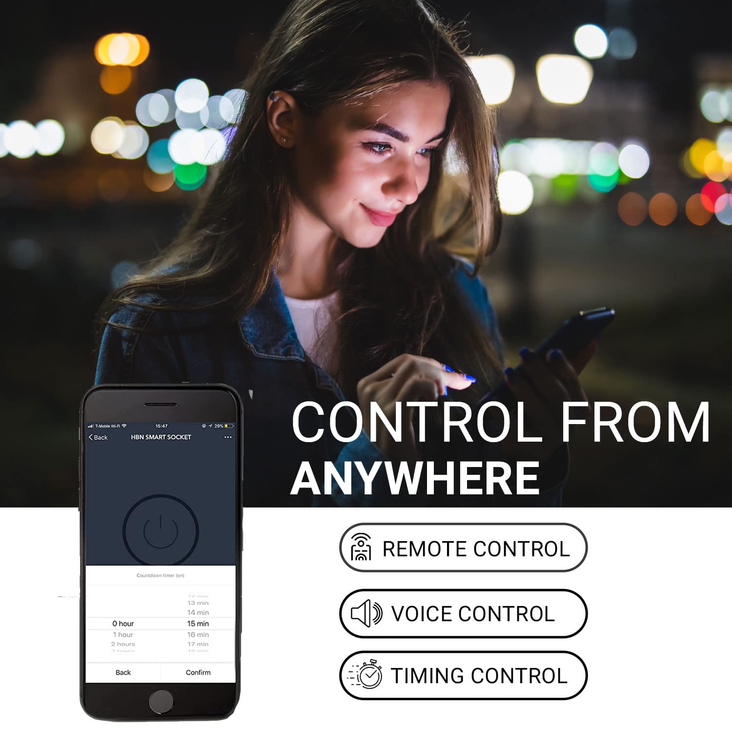 Smart Plug Outdoor WiFi Outlet - 2 Sockets Waterproof Electrical Socket with Timer, Remote & Voice Control for Apple HomeKit, Alexa, Google Assistant & Echo - Perfect for String Lights, Holiday Decorations & Outdoor Appliances