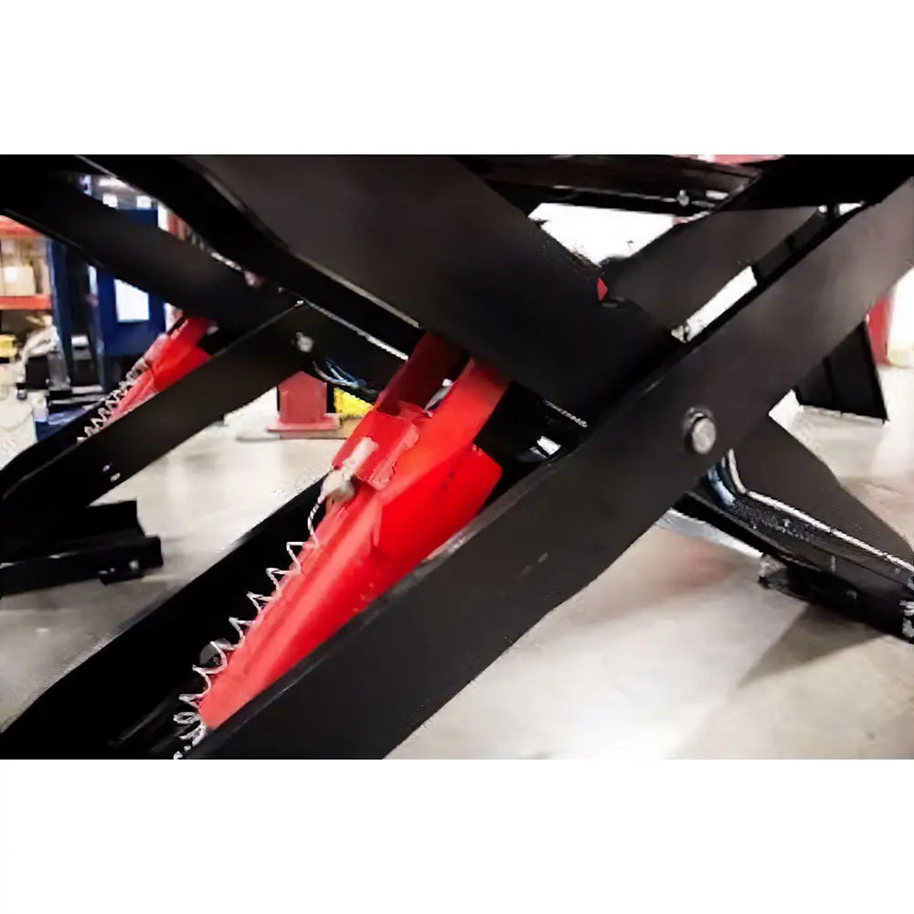 Challenger SX14 14K Surface Mount Scissor Alignment Lift with 2 Rolling Jacks - Heavy Duty Auto Shop & Vehicle Repair Equipment for Professional Mechanics