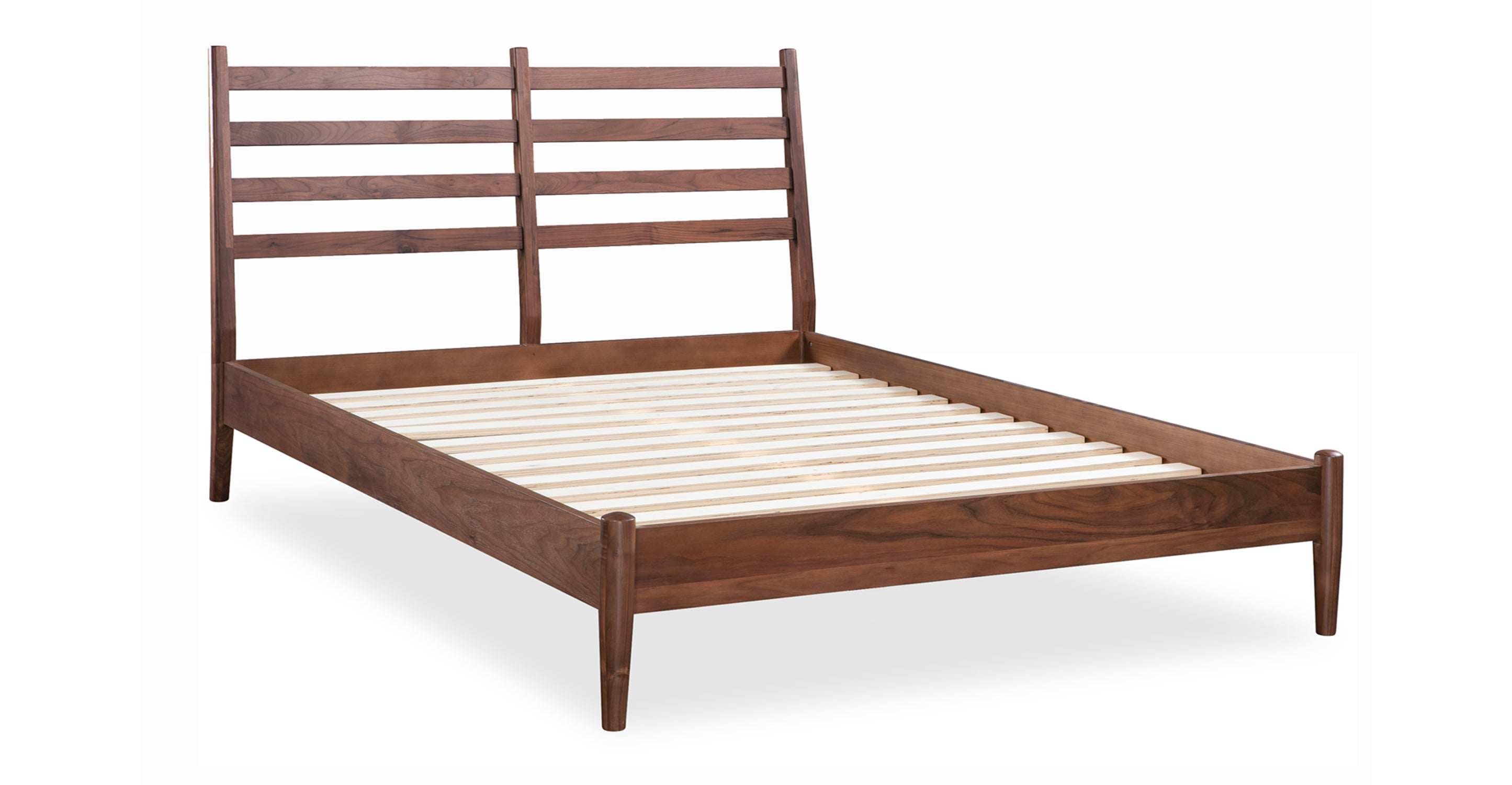 Truro Queen Size Bed Frame - Sturdy Metal Platform Bed with Wooden Slats, Noise-Free Support for Master Bedroom, Guest Room, or Dorm Use