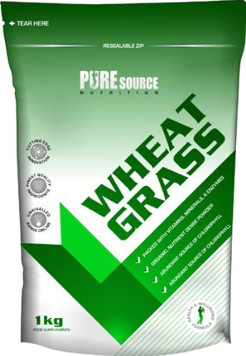 Pure Source Nutrition Organic Wheat Grass Powder 750g - Superfood for Smoothies, Juices & Detox Drinks