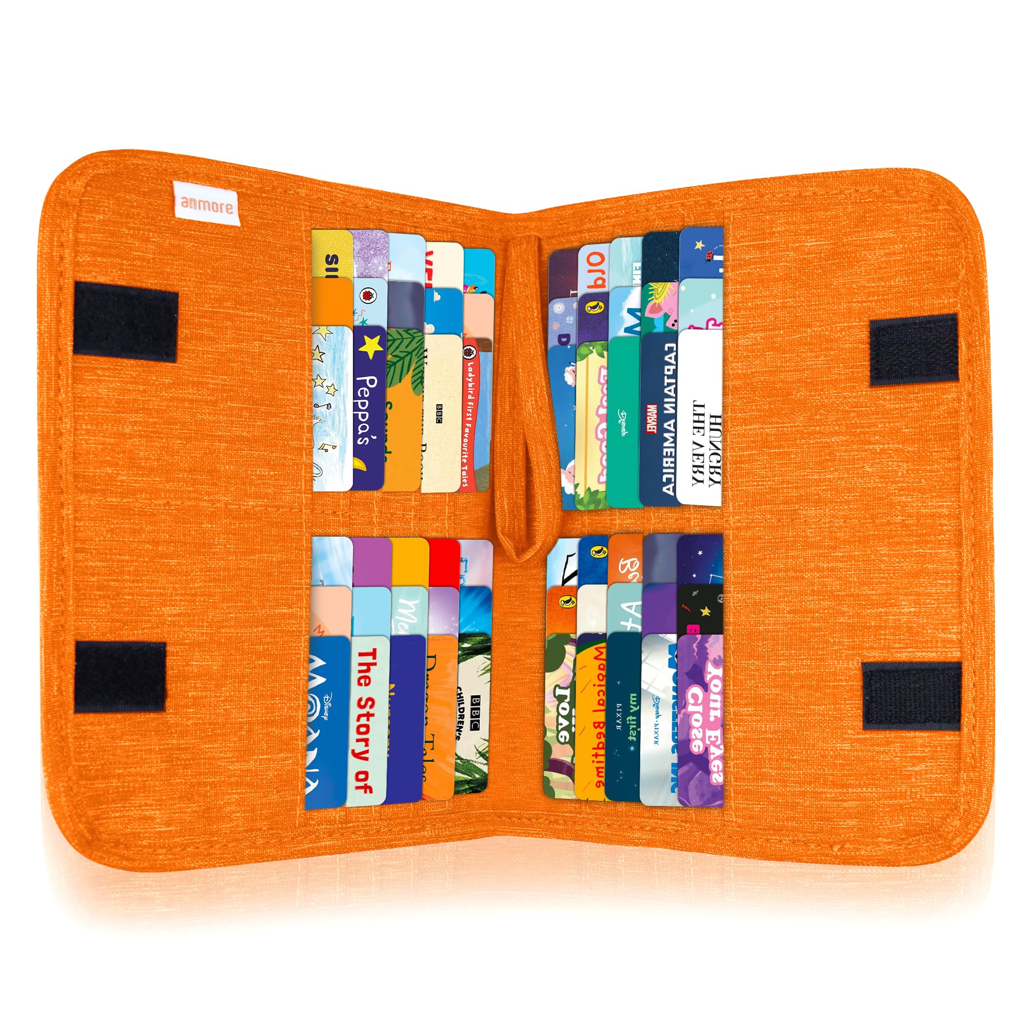 Yoto Player Card Binder - 20 Pocket Trading Card Album for 60 Cards | Compatible with Yugioh, MTG & TCG Games | Portable Storage for Collectors & Gamers | Perfect for Travel, School & Game Nights (Orange)