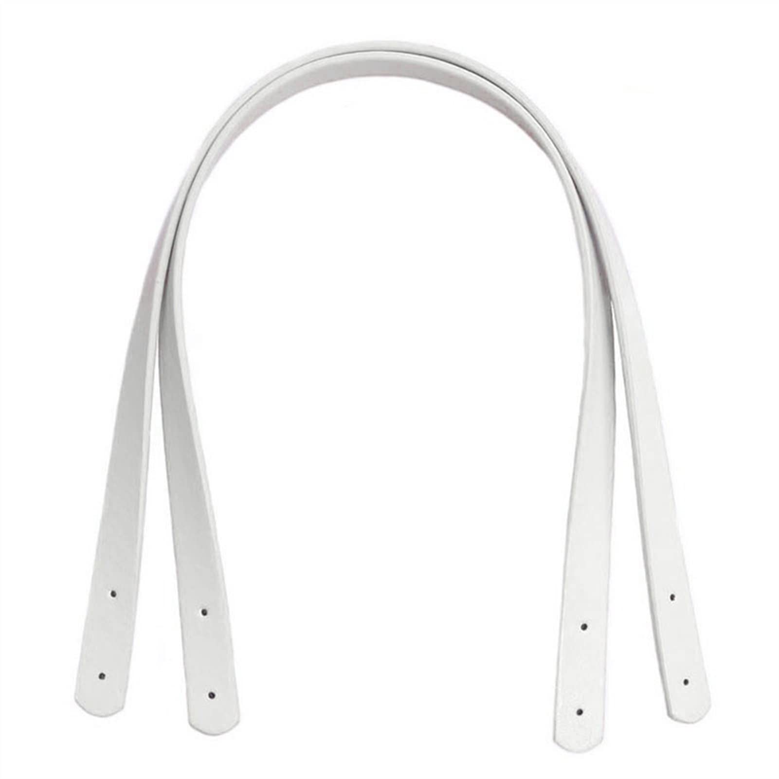 Customizable 2-Piece PU Leather Handbag Replacement Straps - Detachable Shoulder Bag Handle for Women, DIY Accessory in White | Perfect for Crossbody Bags, Tote Bags & Everyday Use