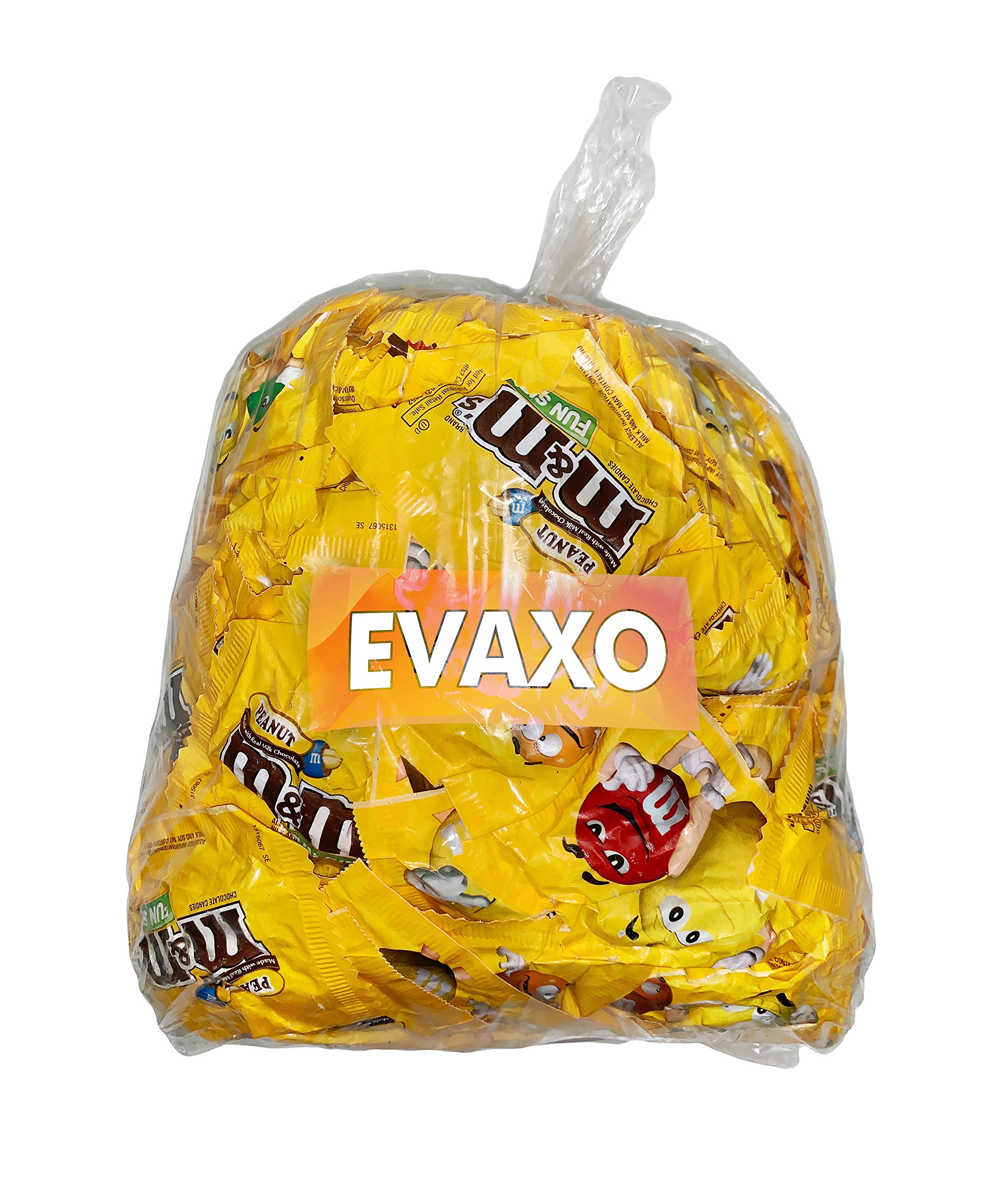 M&Ms Milk Chocolate with Peanut, Fun Size Candy Bulk Pack 120-ct (5 Pounds) - Party Favors, Halloween Treats, Office Snacks, Wedding Gifts, Pinata Fillers & Holiday Candy Bowl