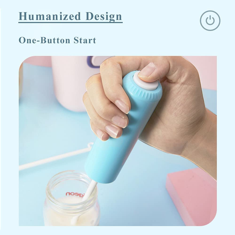 Electric Formula Mixer for Baby Milk Powder - Handheld Mini Blender Stirrer - Rechargeable Drink Mixer for Smoothies, Coffee & Protein Shakes - Perfect for Travel, Home & Office Use