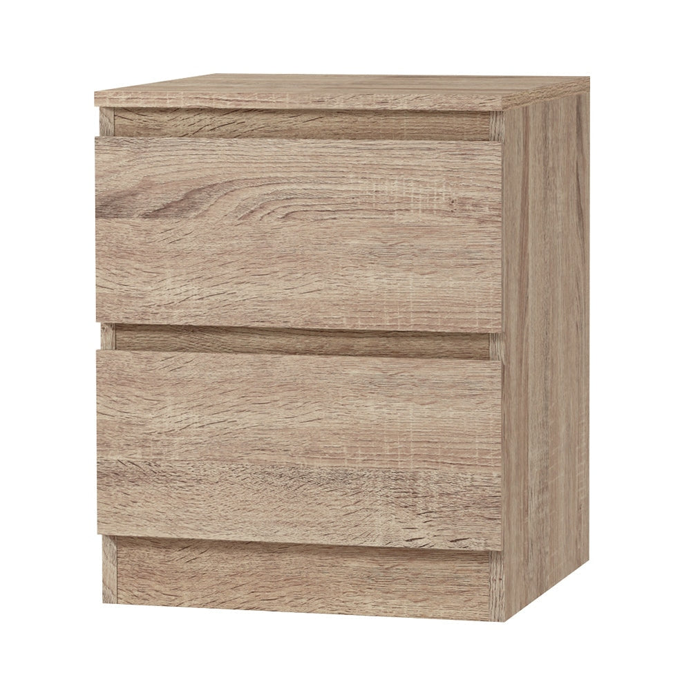 Modern Wooden Nightstand with Drawers - Bedside Table for Bedroom Furniture, Lamp Stand - Perfect for Small Spaces, Apartments & Guest Rooms