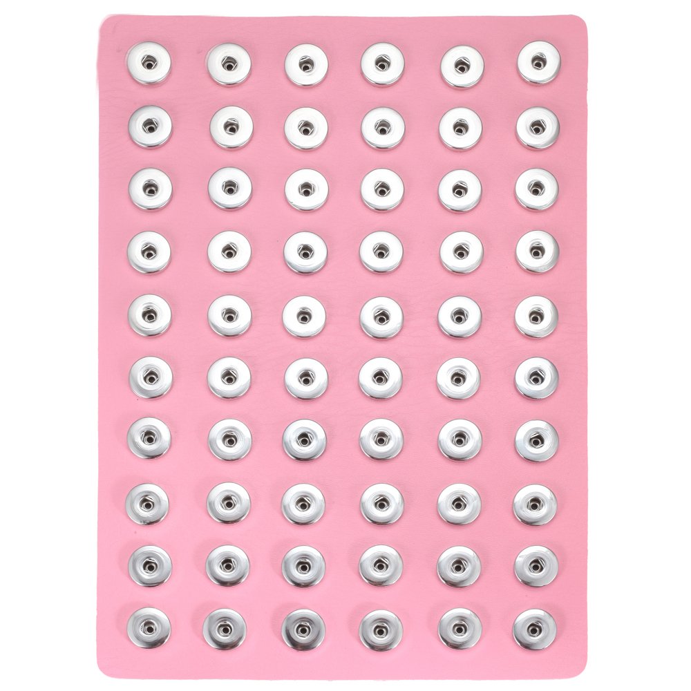 Pink Snap Jewelry Display Stand for 18-20MM Snaps - Holds 60 Charms - Perfect for Craft Shows, Boutique Displays & DIY Jewelry Organizers