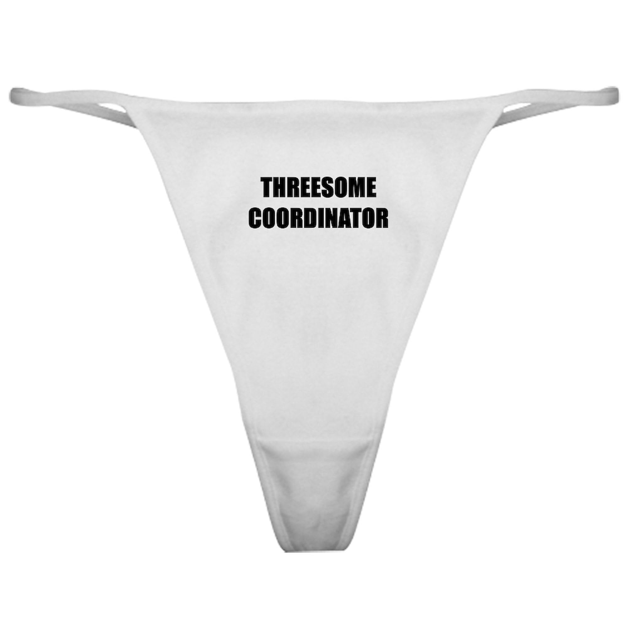 THREESOME COORDINATOR Women's Classic Thong Underwear - Sexy Lingerie Panties for Couples & Special Occasions | Perfect for Valentine's Day, Bachelorette Parties & Romantic Nights