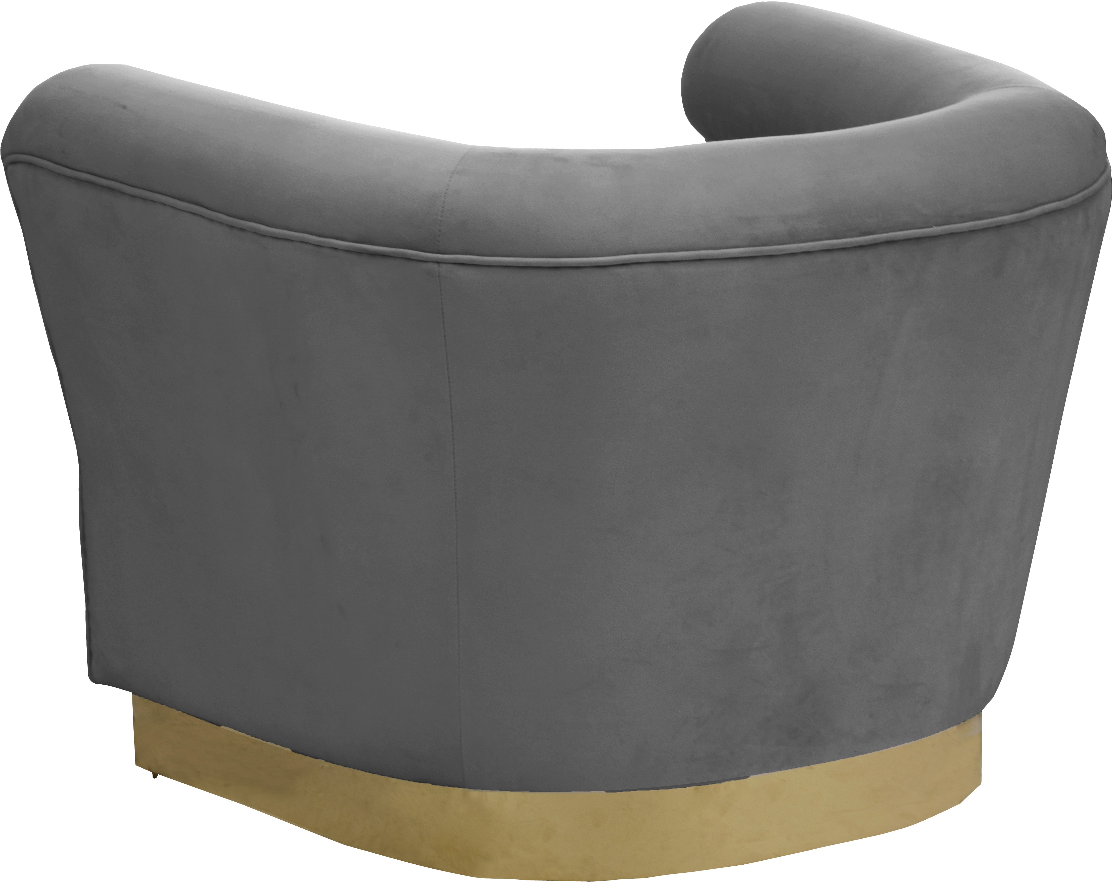 Bellini Velvet Chair - Modern Accent Armchair for Living Room, Bedroom & Office - Plush Upholstered Lounge Chair with Sturdy Metal Legs - Perfect for Home Decor, Reading Nook or Cozy Corner