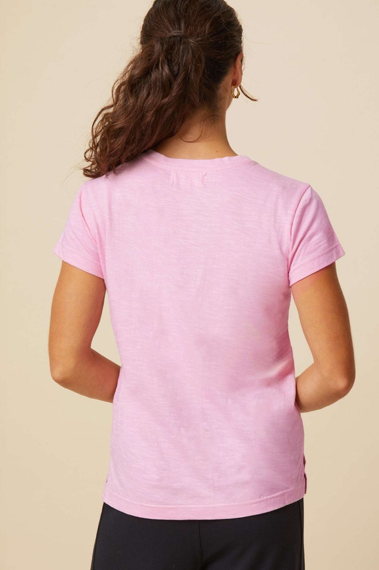 Organic Cotton T-Shirt for Women | Soft & Comfortable Pink Tee | Casual Wear, Yoga, and Everyday Outfits