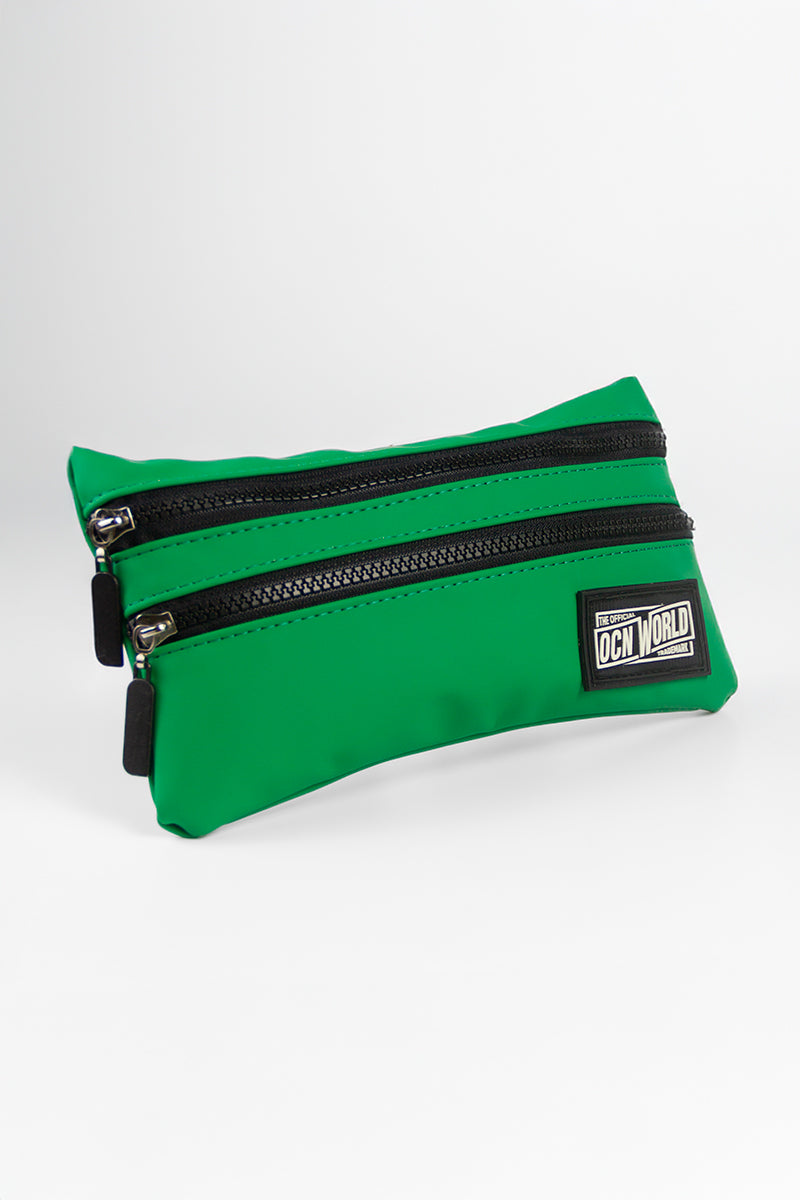 Ocn Double Green Pencil Case - Durable School & Office Supplies for Students & Professionals | Perfect for Organizing Pens, Pencils & Stationery