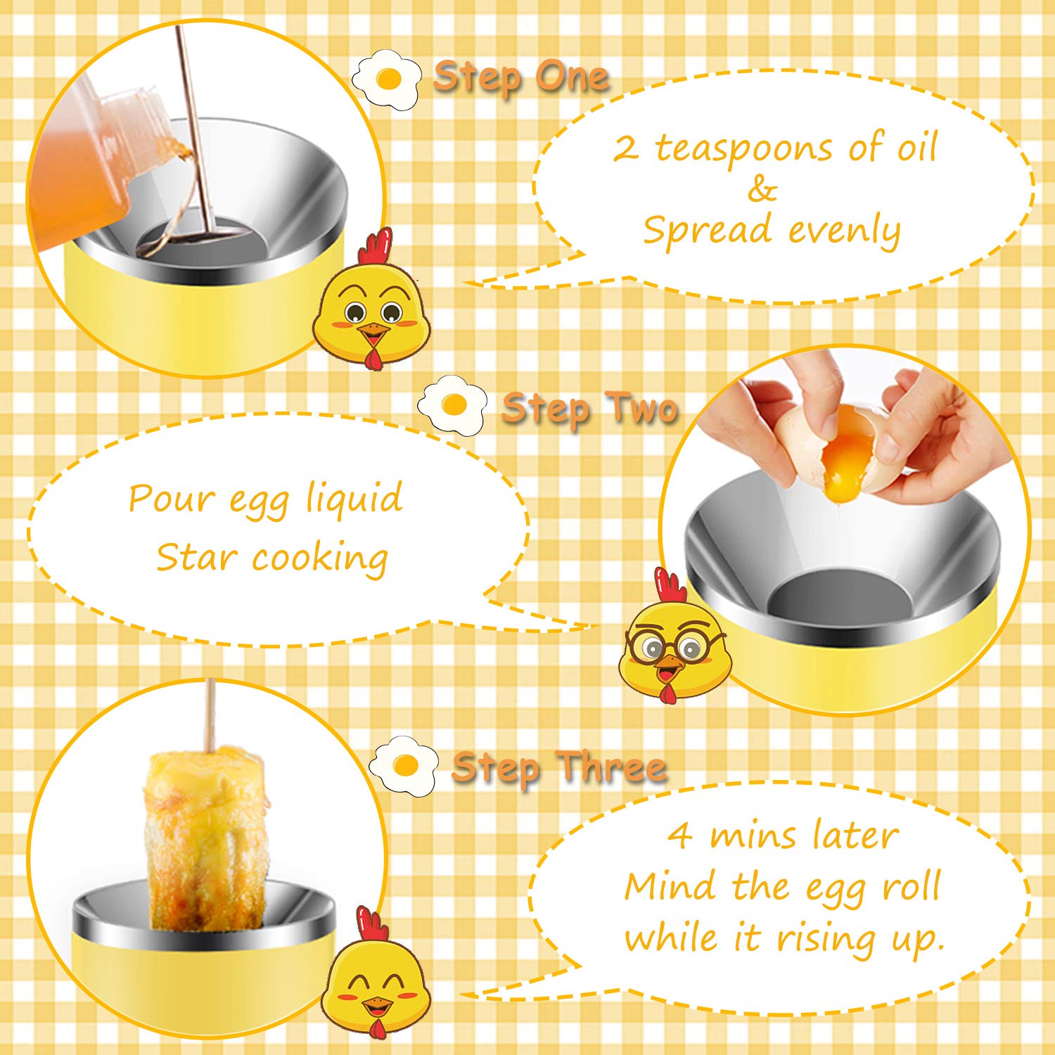 Automatic Egg Cooker & Roll Maker - Rapid Egg Master for Breakfast, Omelet, Sausage - Multi-Function Microwave Safe Egg Boiler - Perfect Gift for Kids & Adults (Single Tube, Yolk Yellow) - Ideal for Quick Breakfast, Camping, Dorm Cooking & Meal Prep