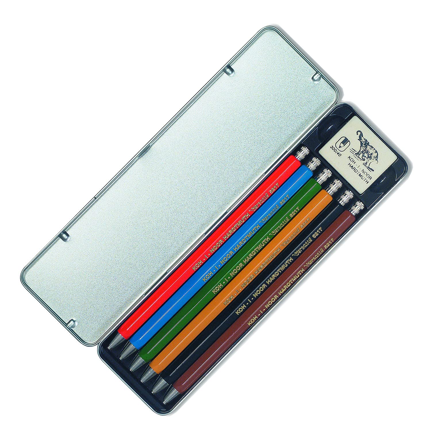 KOH-I-NOOR Professional Mechanical Pencils Set of 6 - 0.5mm Drafting Pencils for Artists, Engineers & Students - Perfect for Sketching, Technical Drawing & Note Taking