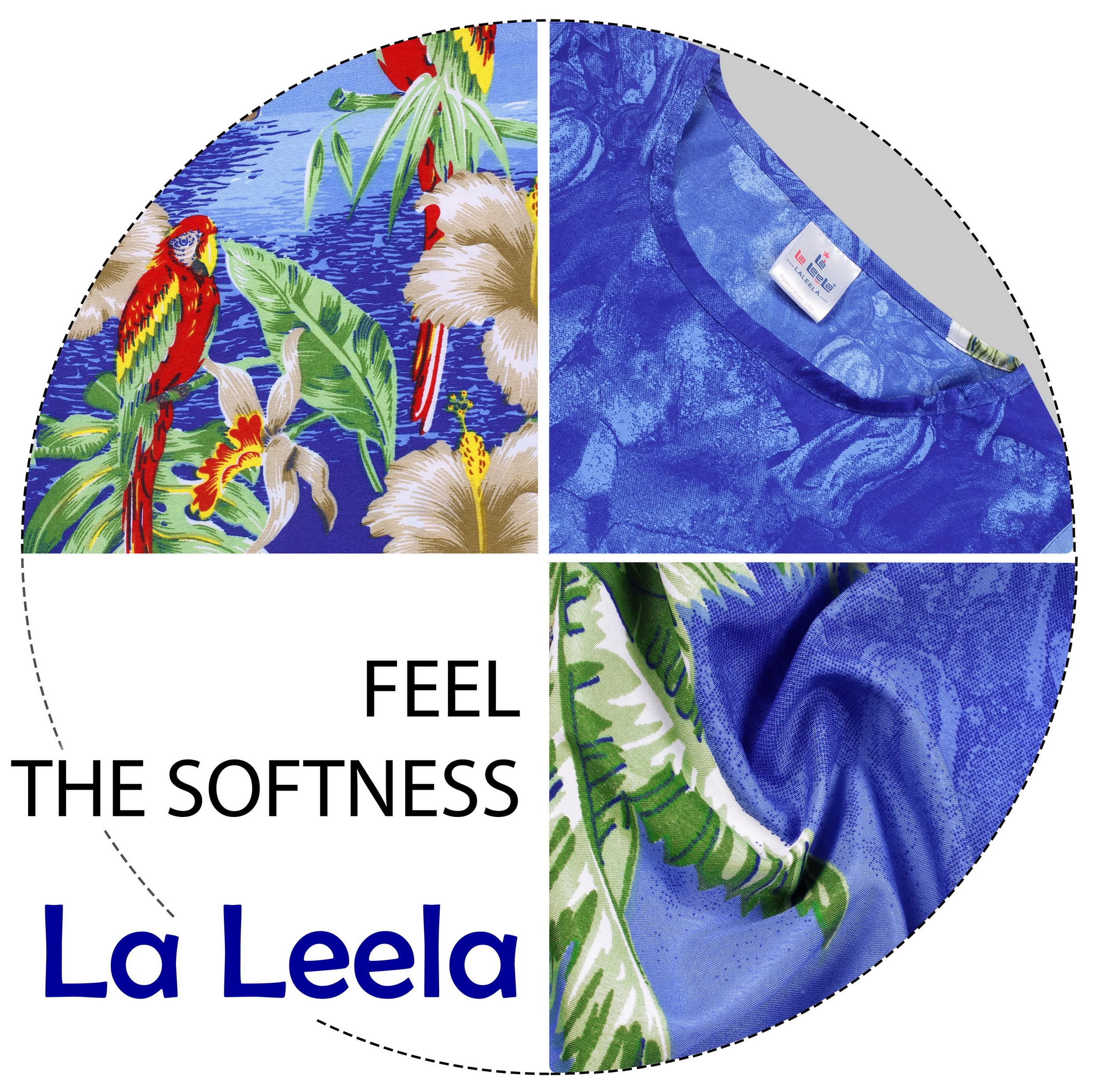 LA LEELA Women's Beach Cover Up - Lightweight Hawaiian Wraps for Summer, Swimwear Sarong, Poolside Dress - Perfect for Beach Vacation, Resort Wear & Tropical Getaways