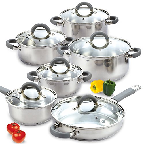 Stainless Steel Grey Silicone Handle