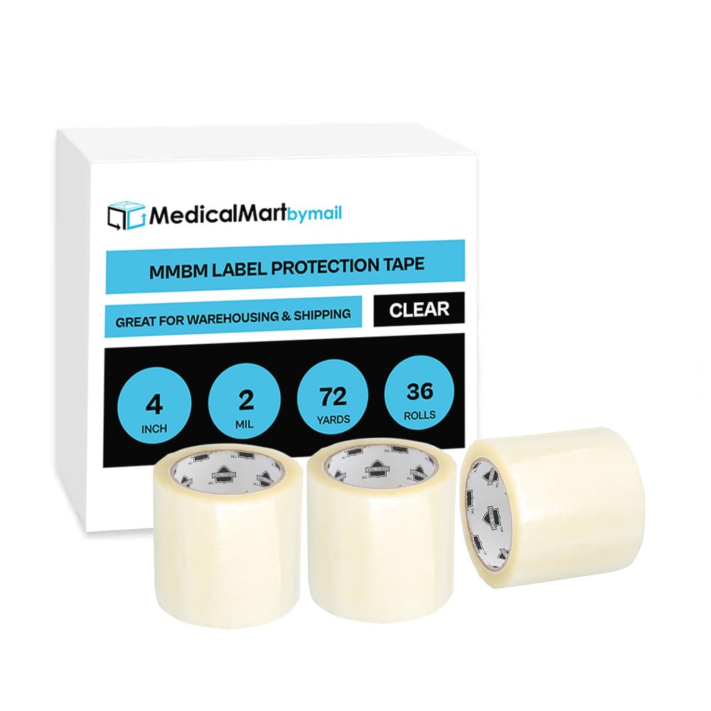 MMBM 36 Rolls Clear Packing Tape, 4 Inch x 72 Yards Heavy Duty Shipping Tape for Boxes - Strong Adhesive Packaging Tape for Moving, Mailing & Storage | Perfect for Home, Office & Warehouse Use