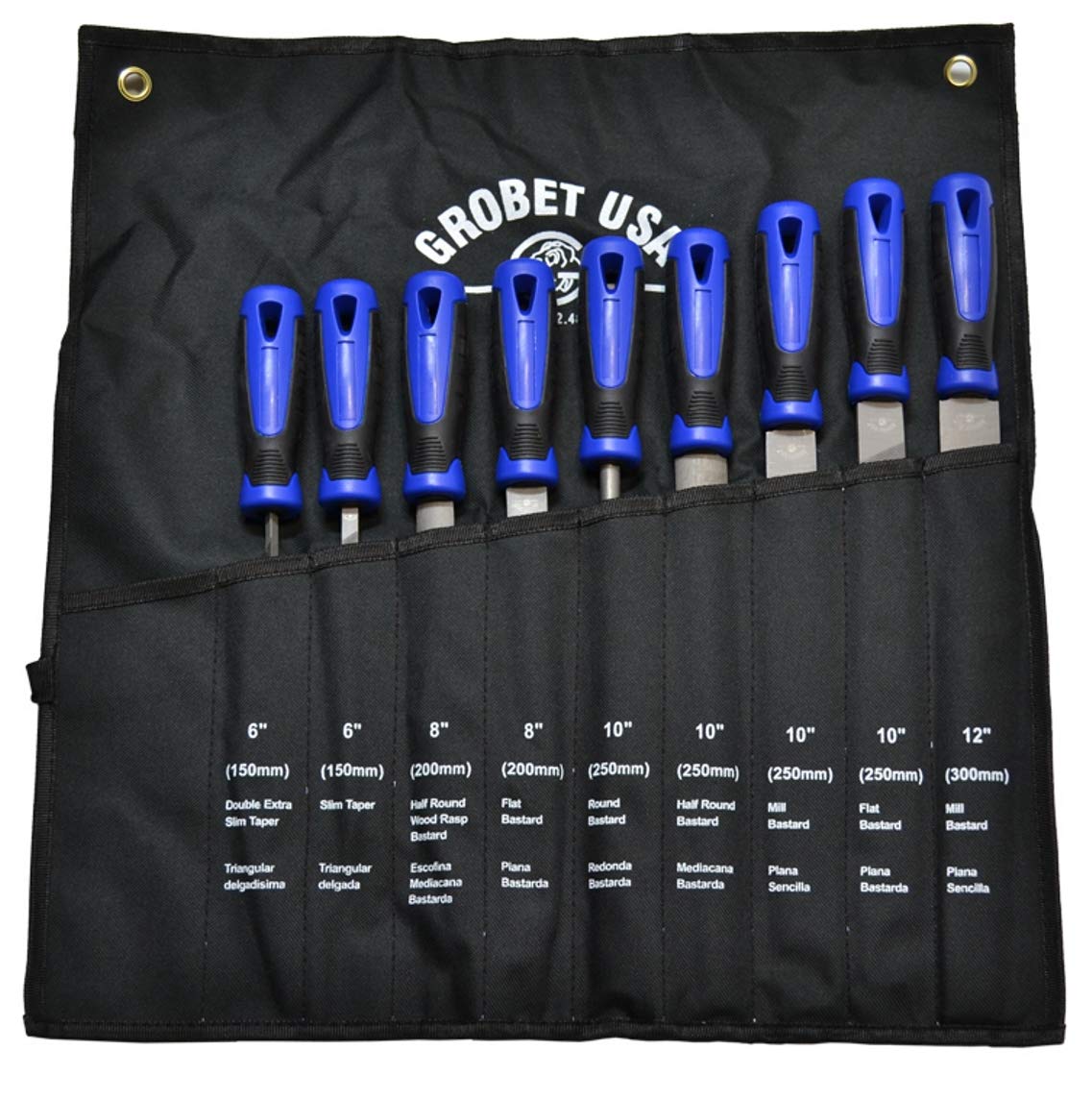 9-Piece American Pattern File Set - High-Quality Metal Files for Woodworking, Metalworking & DIY Projects - Perfect for Craftsmen, Hobbyists & Professionals