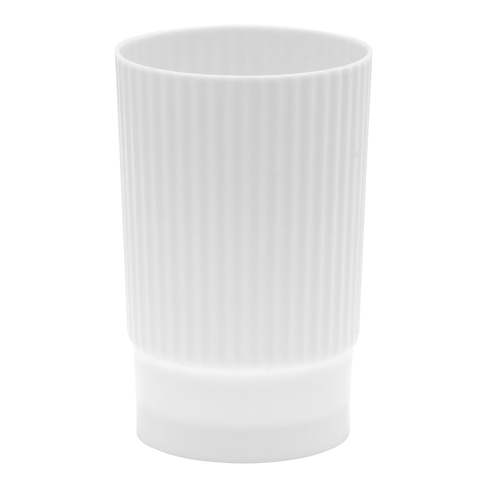 4 oz White Plastic Parfait Cups - 2.25