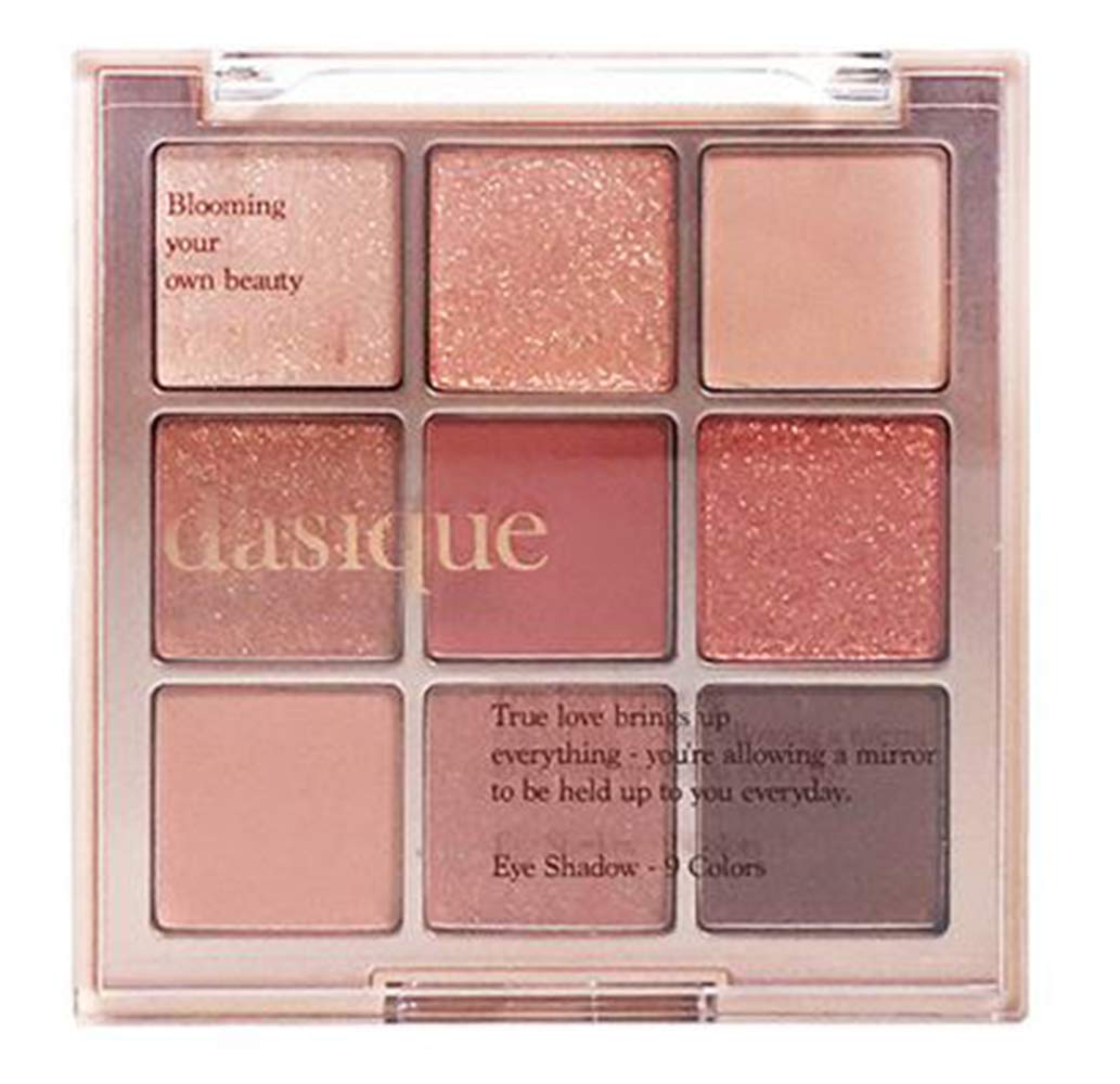 Dasique Shadow Palette #02 Rose Petal - 1pc Korean Eyeshadow Palette, 7G Soft Matte & Shimmer Shades for Day & Night Makeup Looks