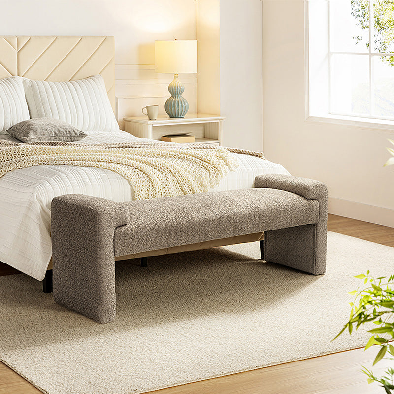 Vittoriano Upholstered Bed Foot Bench - Stylish Storage Ottoman for Bedroom, Living Room & Entryway - Perfect for Extra Seating, Shoe Storage & Home Decor