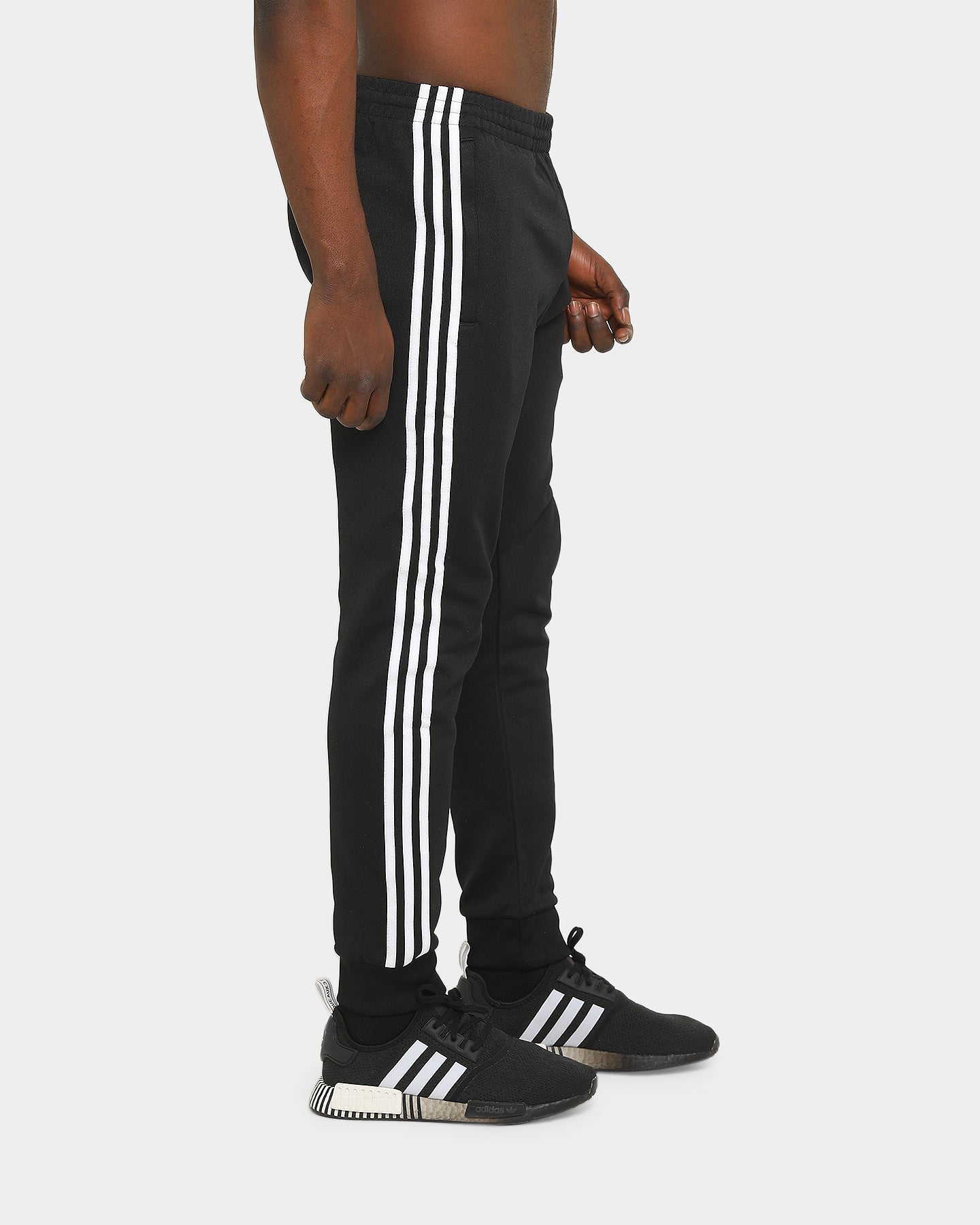 Adidas SST Trackpant Men's Athletic Joggers - Black/White - Comfortable Running Pants for Gym, Workout & Casual Wear
