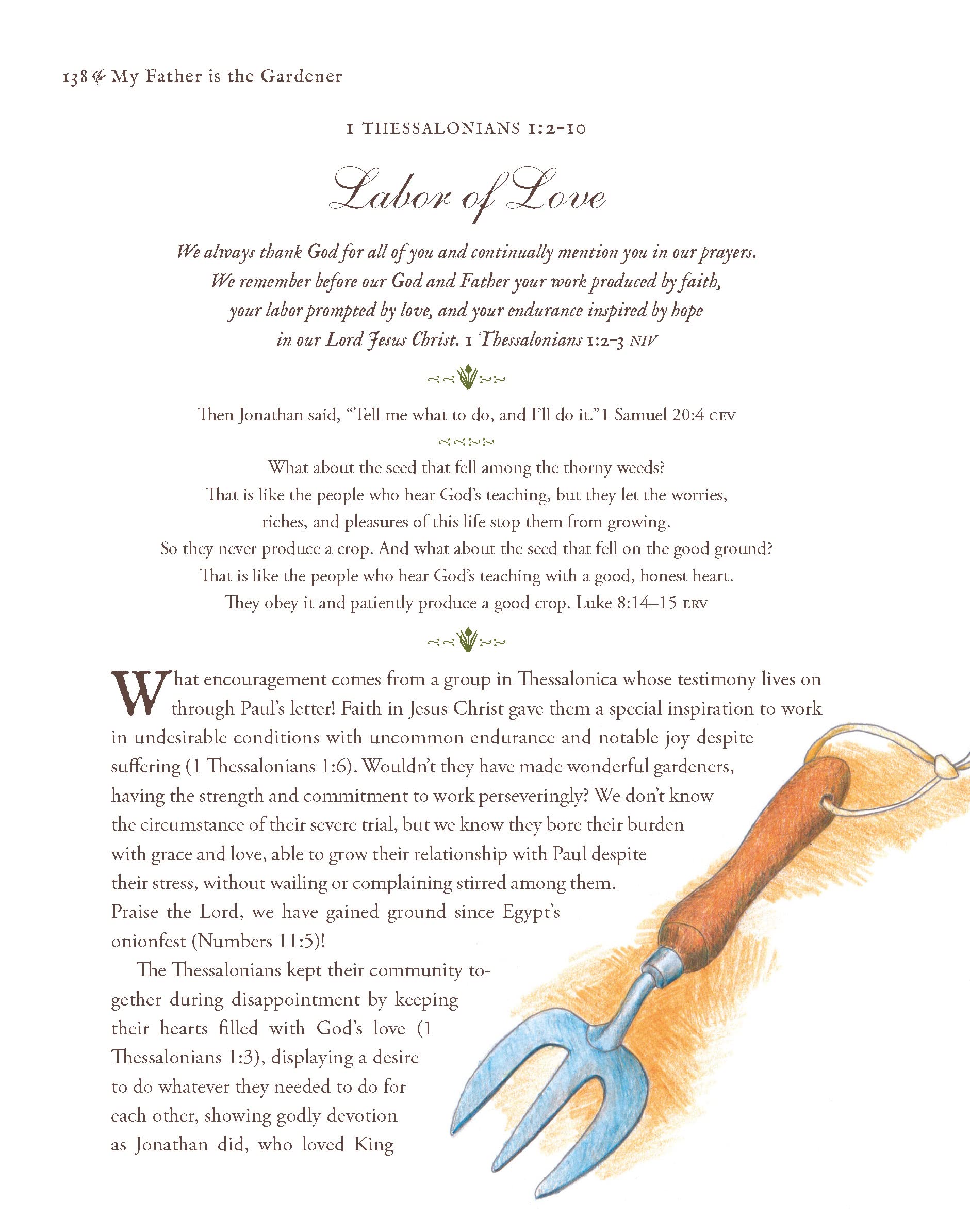 My Father is the Gardener - Biblical Devotions on Botany & Gardening | Christian Gardening Book for Bible Study & Spiritual Growth