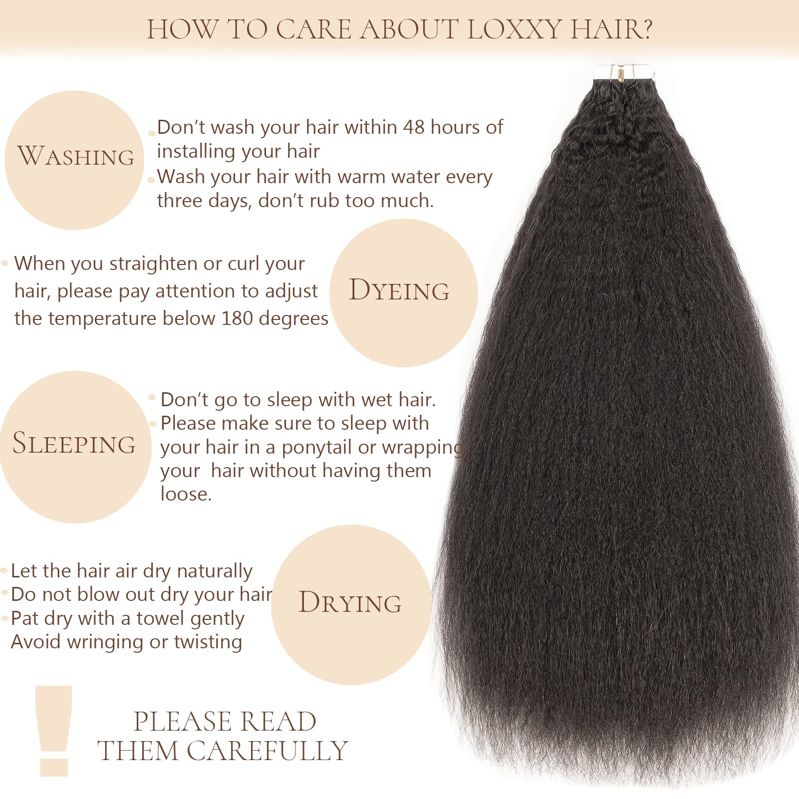Loxxy Kinky Straight Human Hair Tape-In Extensions 40pcs 100g - Natural Black #1B 22 Inch for Black Women | Invisible Double-Sided Tape | Perfect for Daily Wear, Styling & Special Occasions