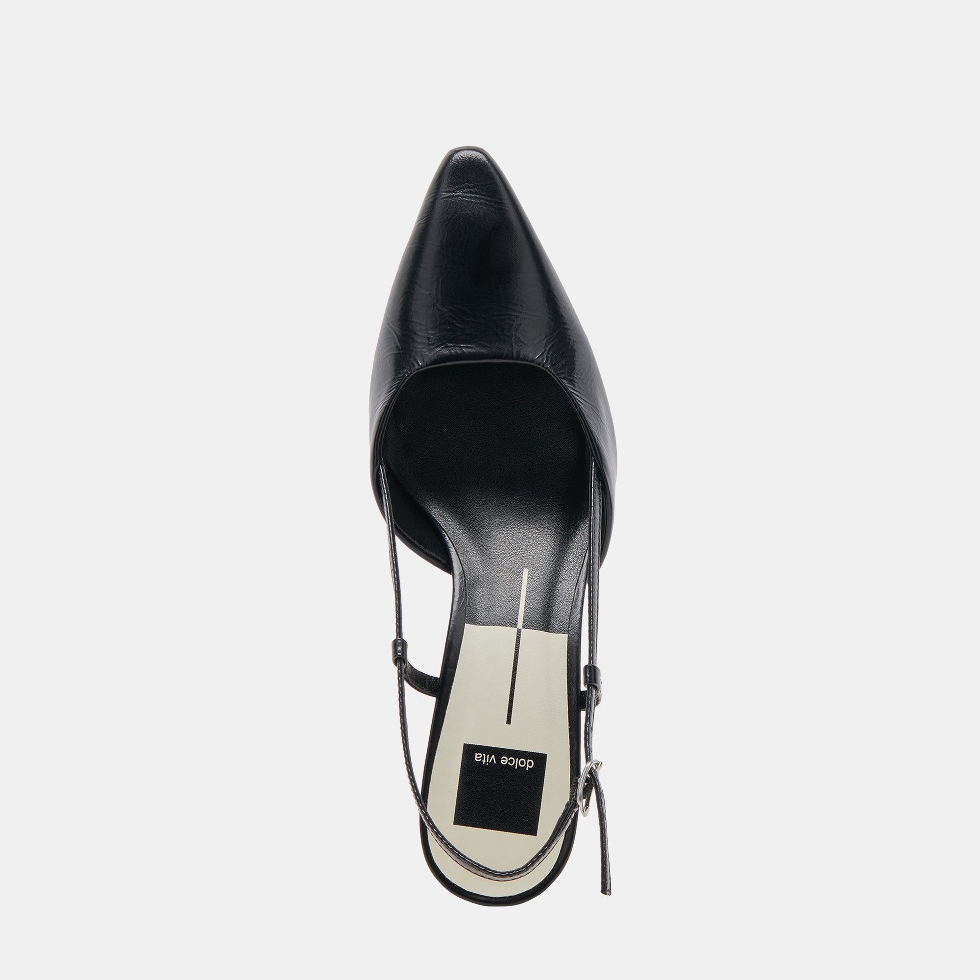 ODELA Women's Wide Heel Shoes - Midnight Crinkle Patent Leather Pumps for Work, Office & Evening Events