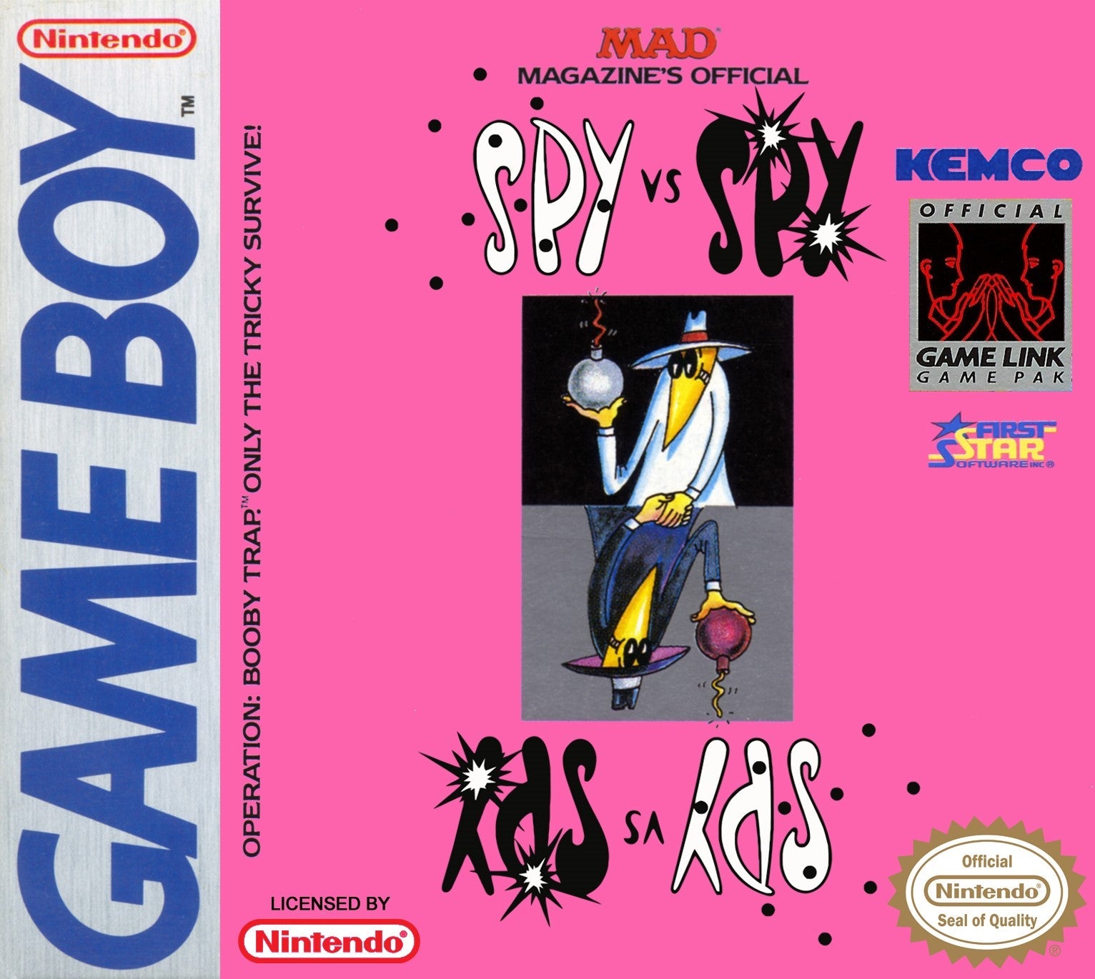 Vintage Spy Vs Spy Game Boy Video Game Cartridge - Retro Nintendo Handheld Console Collector's Item for Classic Gaming Enthusiasts | Perfect for Nostalgic Play & Display