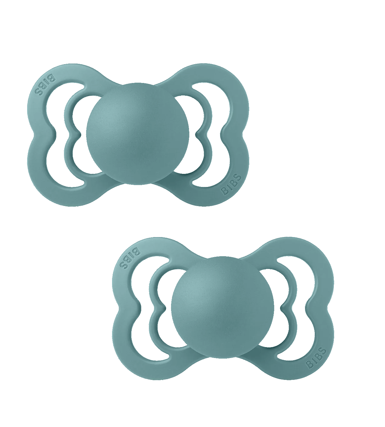 BIBS Pacifier Supreme Silicone Baby Soother - BPA Free, Orthodontic Nipple (6-18 Months, 2 Pack) - Perfect for Daycare, Travel & Comforting Fussy Babies
