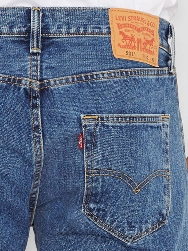 Levi's 005010193 Men's 501 Original Fit Jeans - Medium Stonewash Denim Pants for Casual Wear & Everyday Style | Perfect for Work, Dating & Weekend Outfits