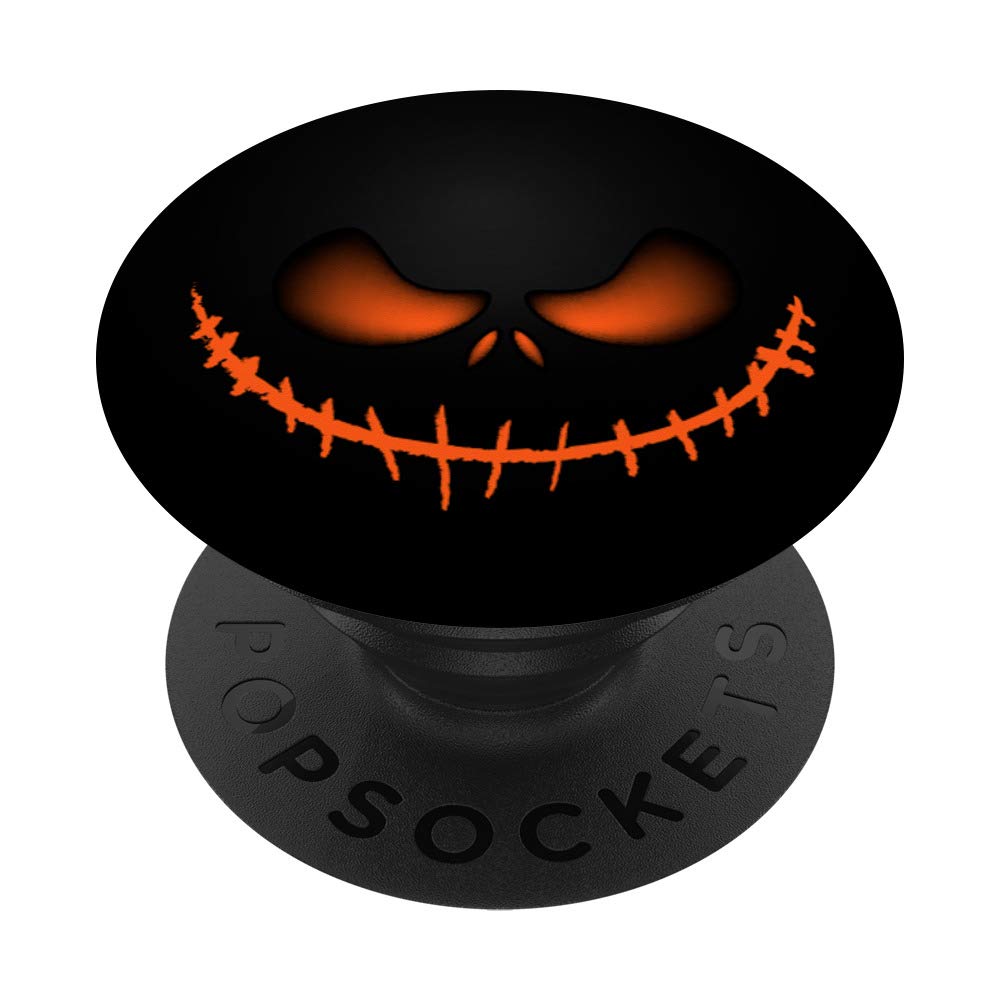 Scary Jack-O-Lantern Smile PopSockets Grip & Stand for iPhone, Samsung & Tablets - Halloween Phone Accessory for Parties, Trick or Treat & Spooky Decor