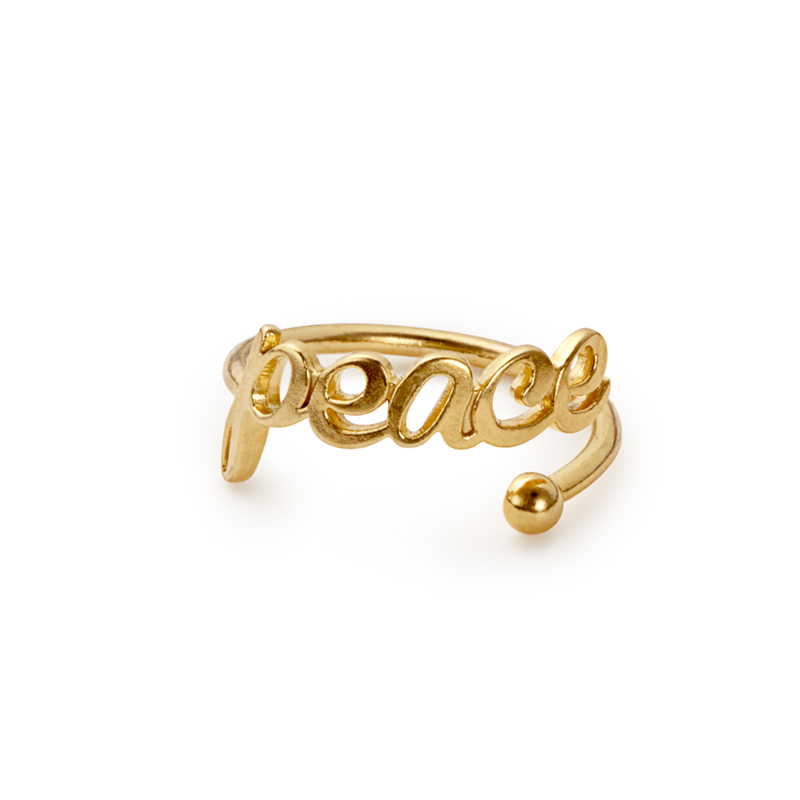 Peace Ring Wrap - Elegant Stackable Ring for Women, Boho Jewelry Gift for Her - Perfect for Everyday Wear, Layering & Special Occasions