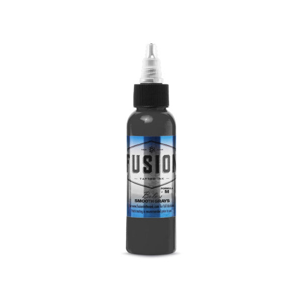 Fusion Bolo Smooth Gray Formula M Ink 1oz - Premium Tattoo Ink for Professional Artists & Tattoo Enthusiasts | Ideal for Tattooing, Permanent Makeup & Body Art