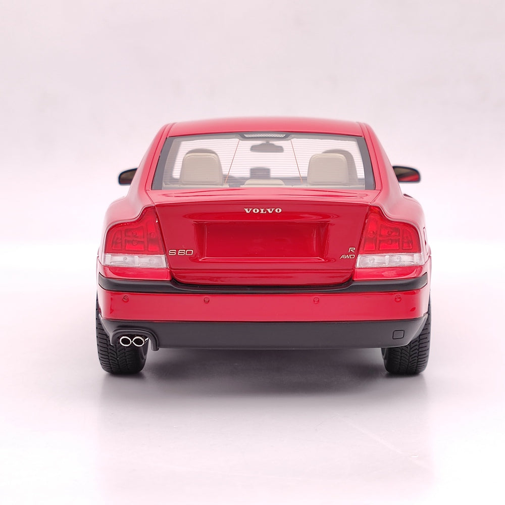 1/18 Scale Volvo S60 R 2003 Limited Edition Red Resin Model Car - Collectible Diecast Toy for Adults, Display & Gift for Car Enthusiasts - Perfect for Home Office Decoration, Car Show Display & Birthday Gifts