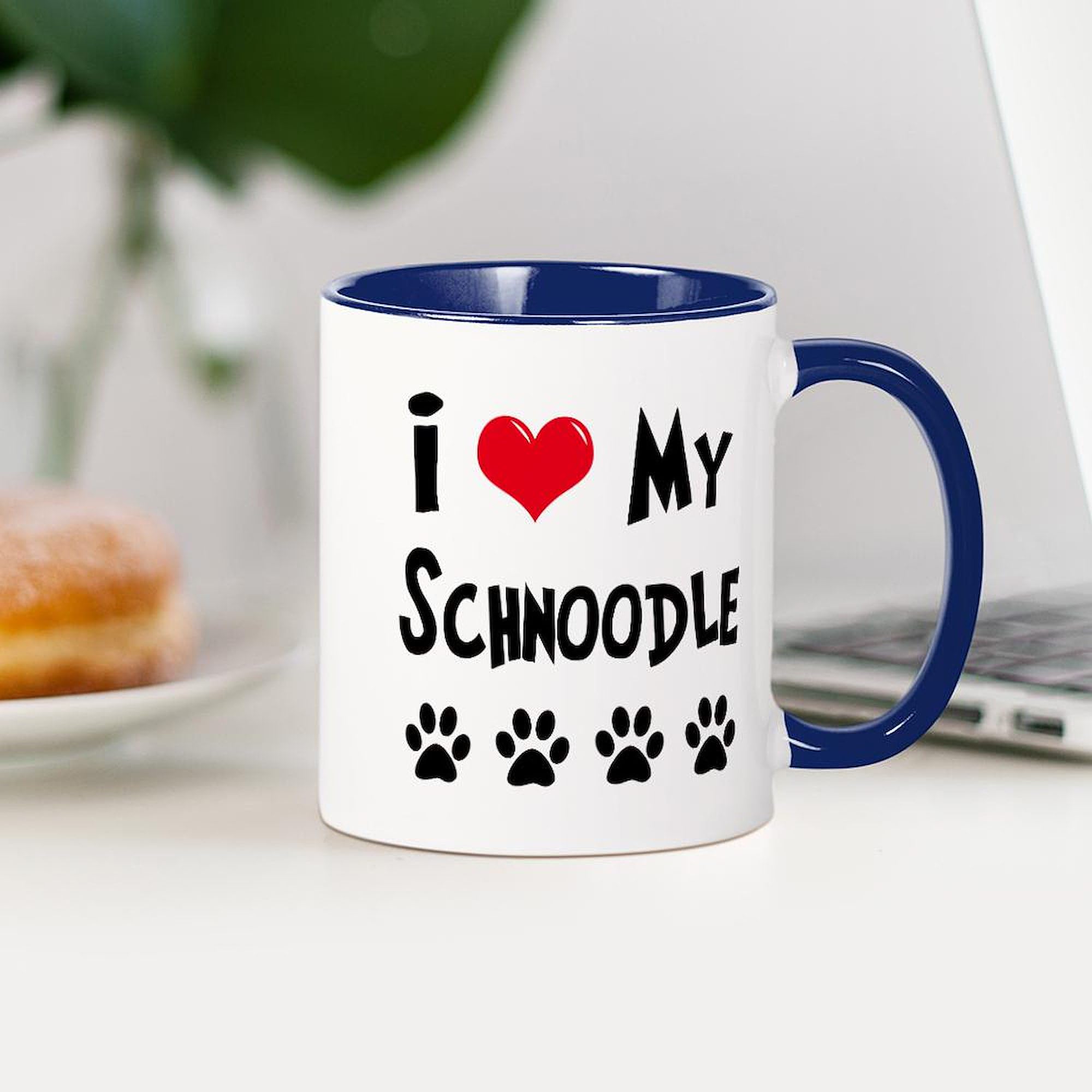 Schnoodle Dog Lovers 11 oz (325 ml) Ceramic Coffee Mug - Perfect for Hot Tea, Coffee & Hot Chocolate at Home or Office