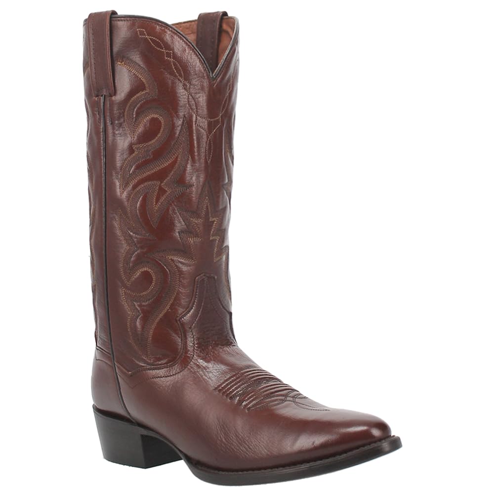 Dan Post Men's Milwaukee Round Toe Casual Boots - Mid Calf Work Boots, Brown Leather, Size 9 EW - Perfect for Outdoor Work, Hiking & Casual Wear