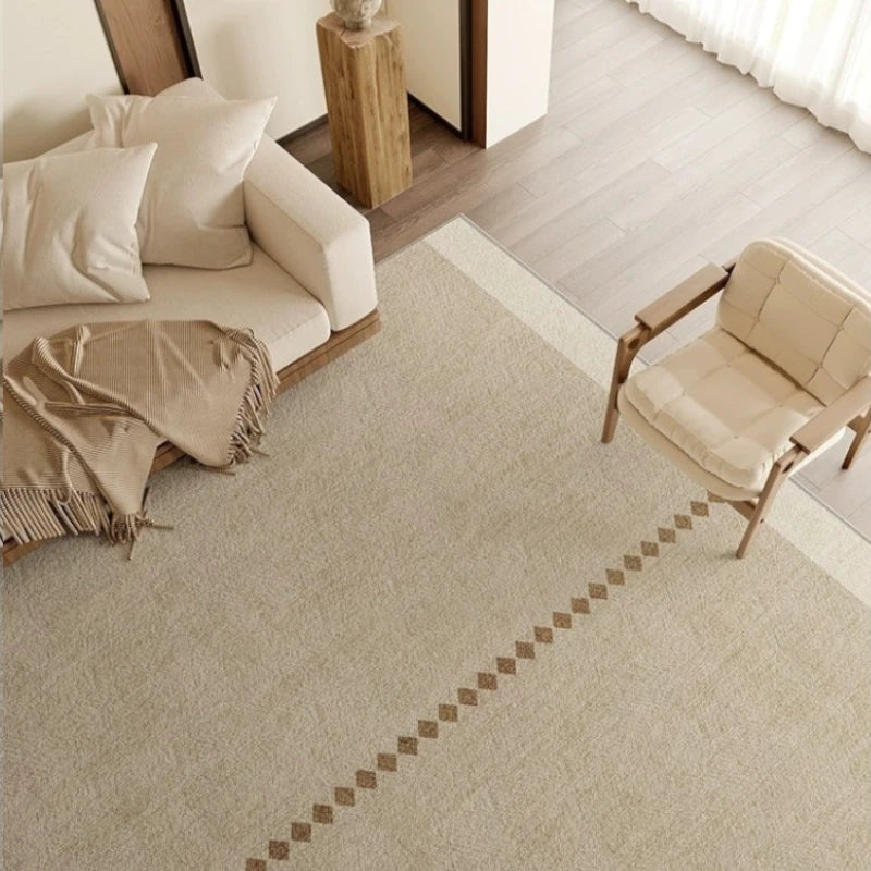 Selah UltraGuard Comfort Plush Geometric Velvet Area Rug - Soft Non-Slip Living Room Rug for Bedroom, Nursery & Home Decor