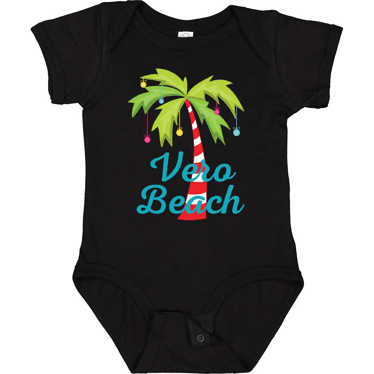 Inktastic Vero Beach Christmas Baby Bodysuit - Cute Holiday Outfit for Infants & Newborns - Perfect for Family Photos, Christmas Parties & Festive Celebrations