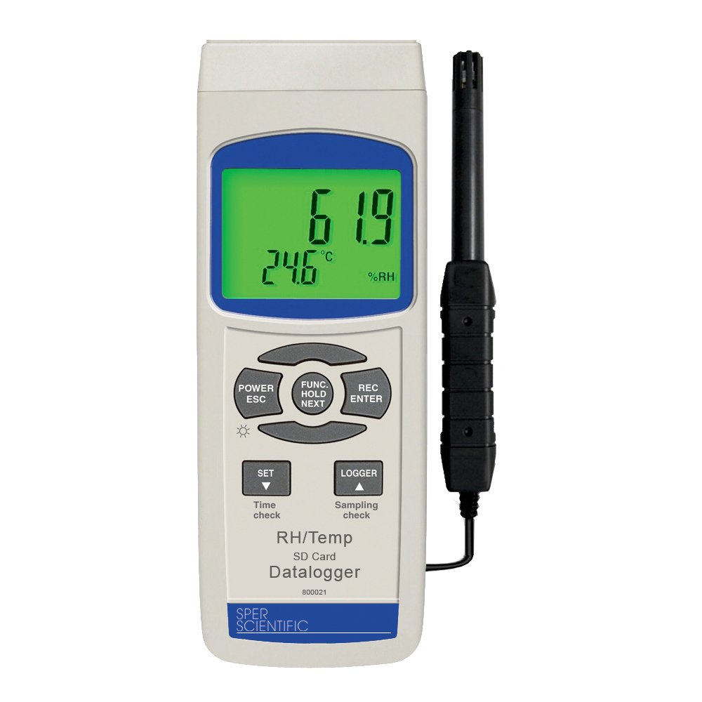 Sper Scientific 800021 Digital Hygrometer Thermometer - Accurate Humidity & Temperature Monitor for Home, Office, Greenhouse, and Indoor Air Quality Control