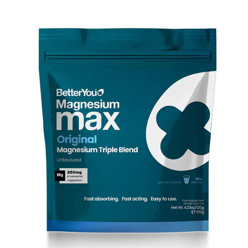 Better You Magnesium Max Original 250mg Supplement - Supports Muscle Relaxation, Sleep & Stress Relief - Perfect for Athletes & Busy Professionals