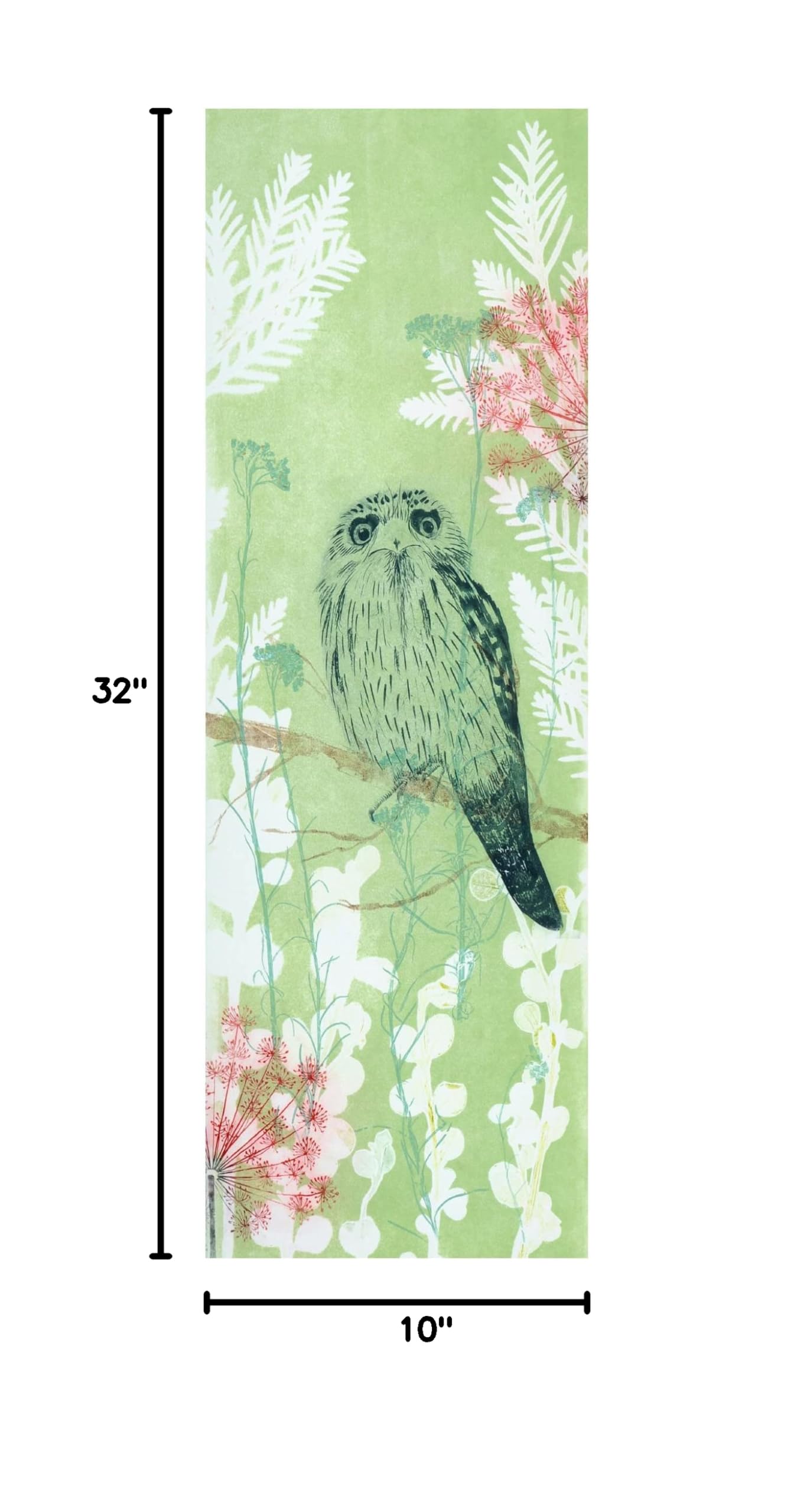 Trademark Fine Art 'The Tranquil Tawny Frogmouth' Canvas Wall Art by Trudy Rice - Perfect for Living Room, Bedroom & Office Decor