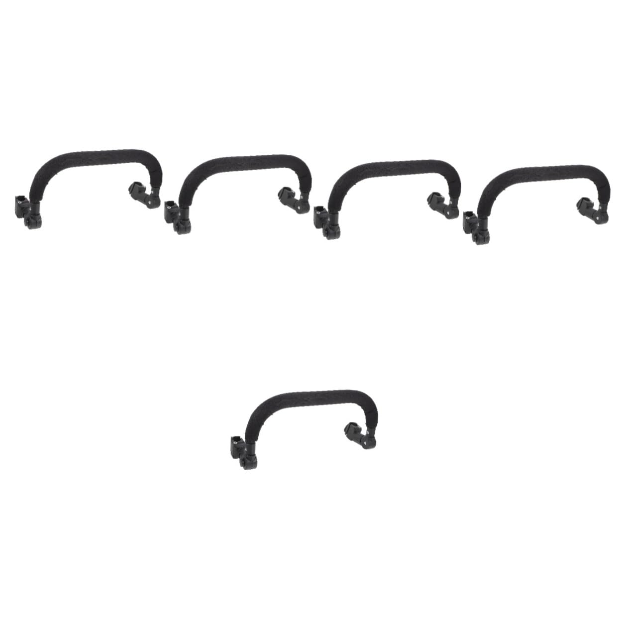 Uonlytech 5pcs Stroller Accessories - Wheelchair Armrest & Handlebars for Toddler Strollers, Extendable Baby Playpen Armrests | Perfect for Strollers, Wheelchairs & Playpens (Home & Travel Use)