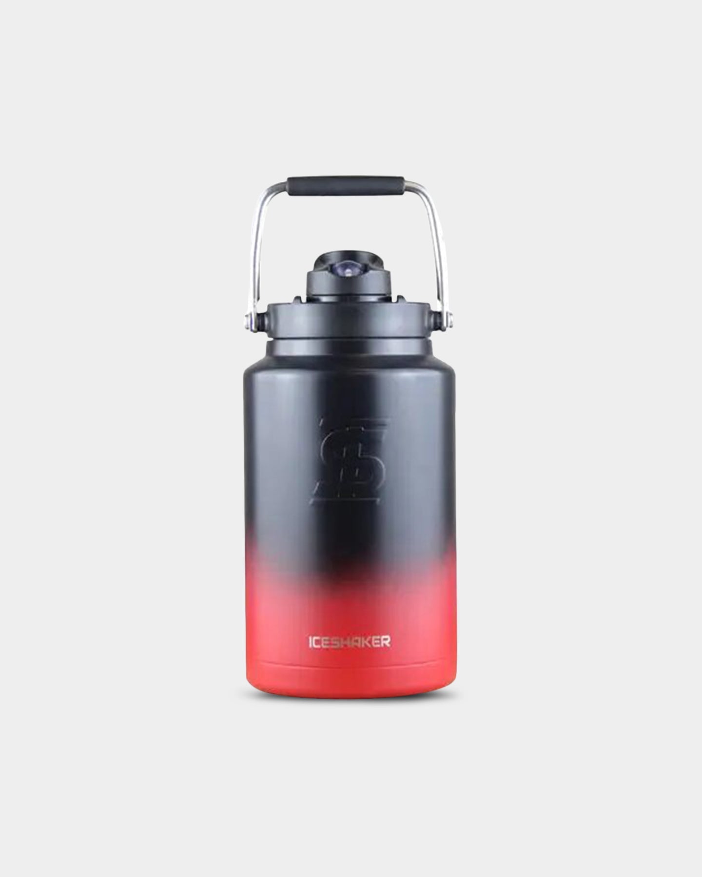 1 Gallon (128oz) Ice Shaker Water Bottle - Leakproof & Insulated Stainless Steel Jug for Gym, Workouts, and Outdoor Activities - Keeps Drinks Cold for 24 Hours