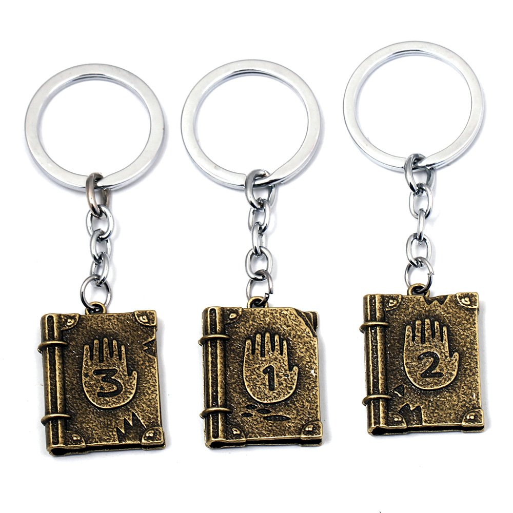Gravity Falls Journal 3 Keychain - Cell Animation Gaming Souvenir for Collectors & Fans